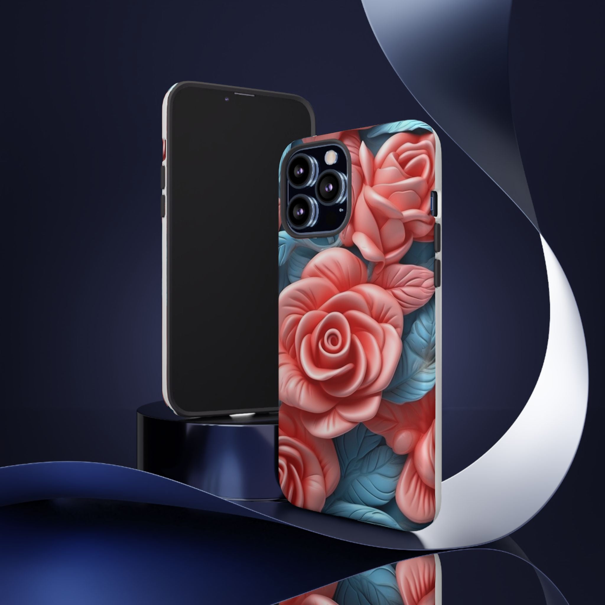 Stylized Floral iPhone Case - Hexagon Stone