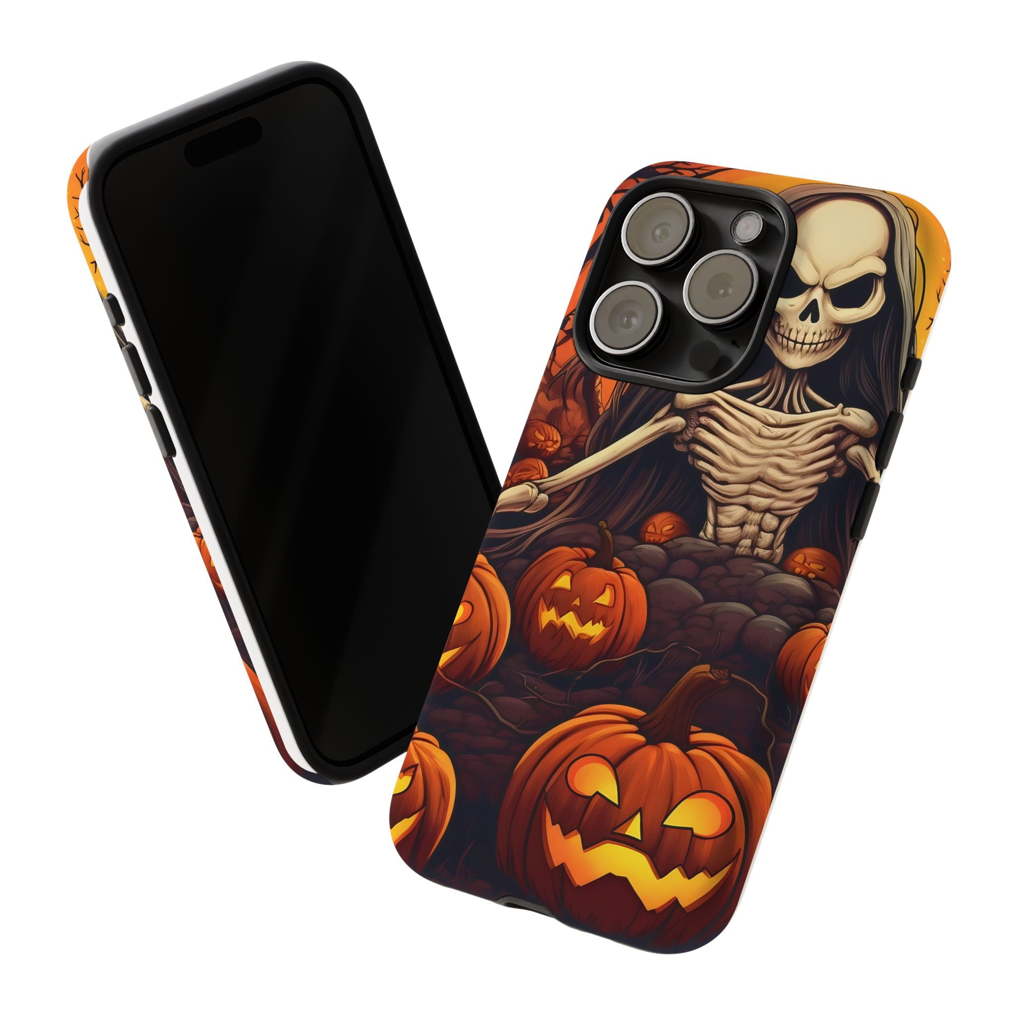 Spooky Skeleton Hexagon iPhone Case