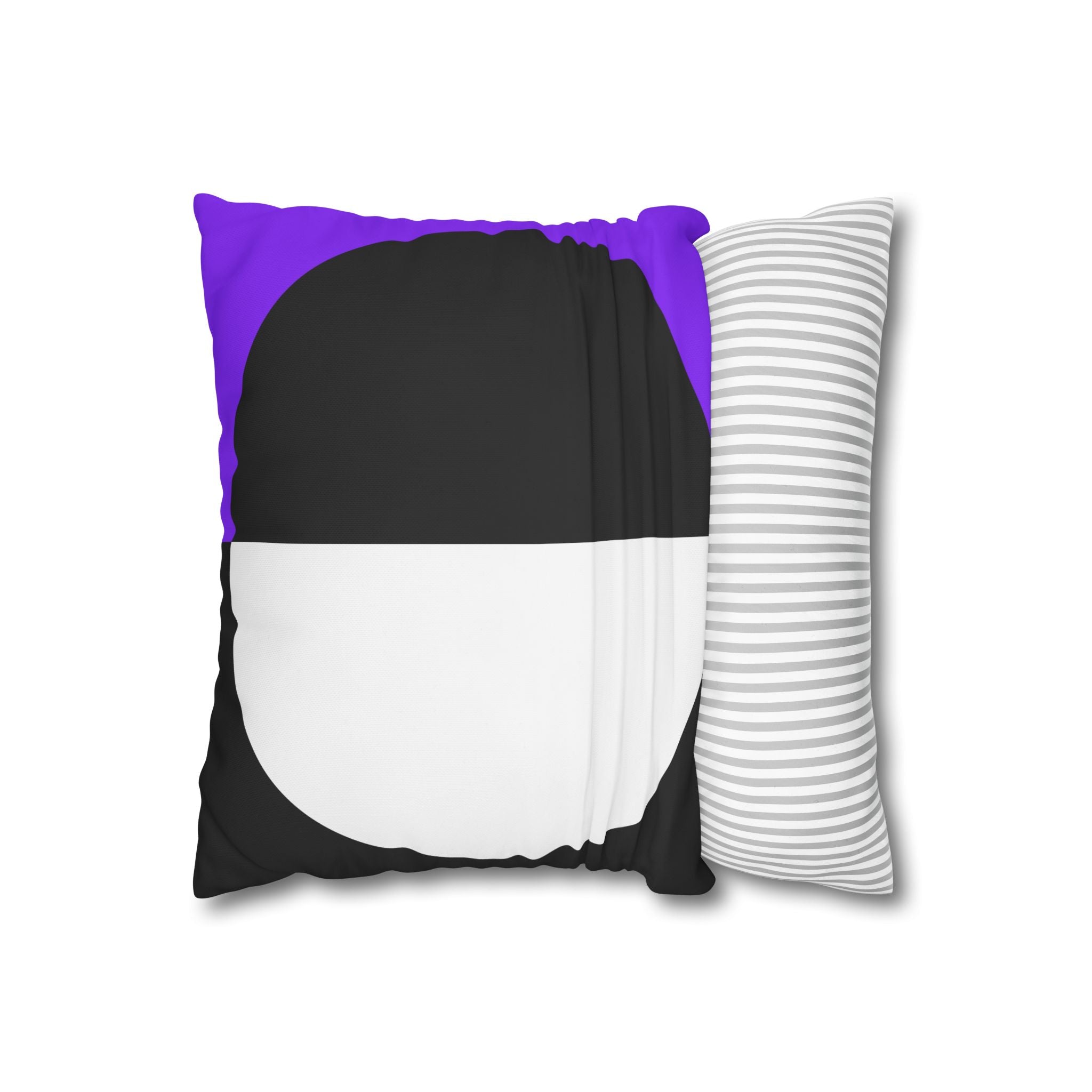 Geometric Purple & Black Pillowcase