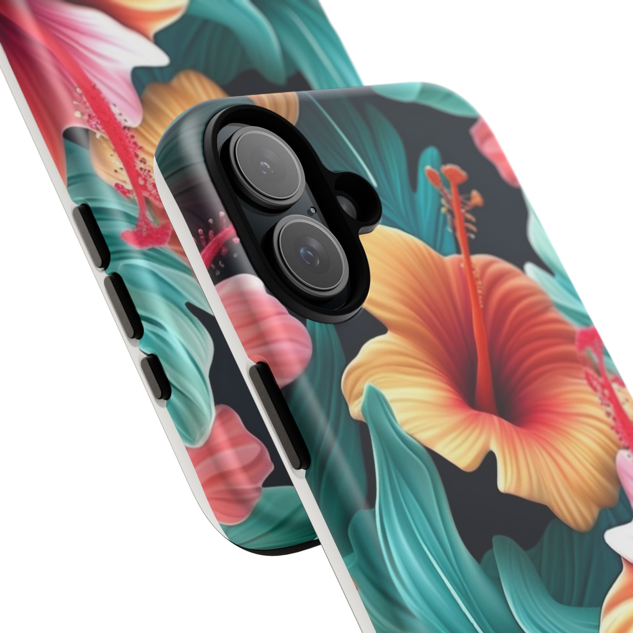 Tropical Hibiscus Hexagon iPhone Case