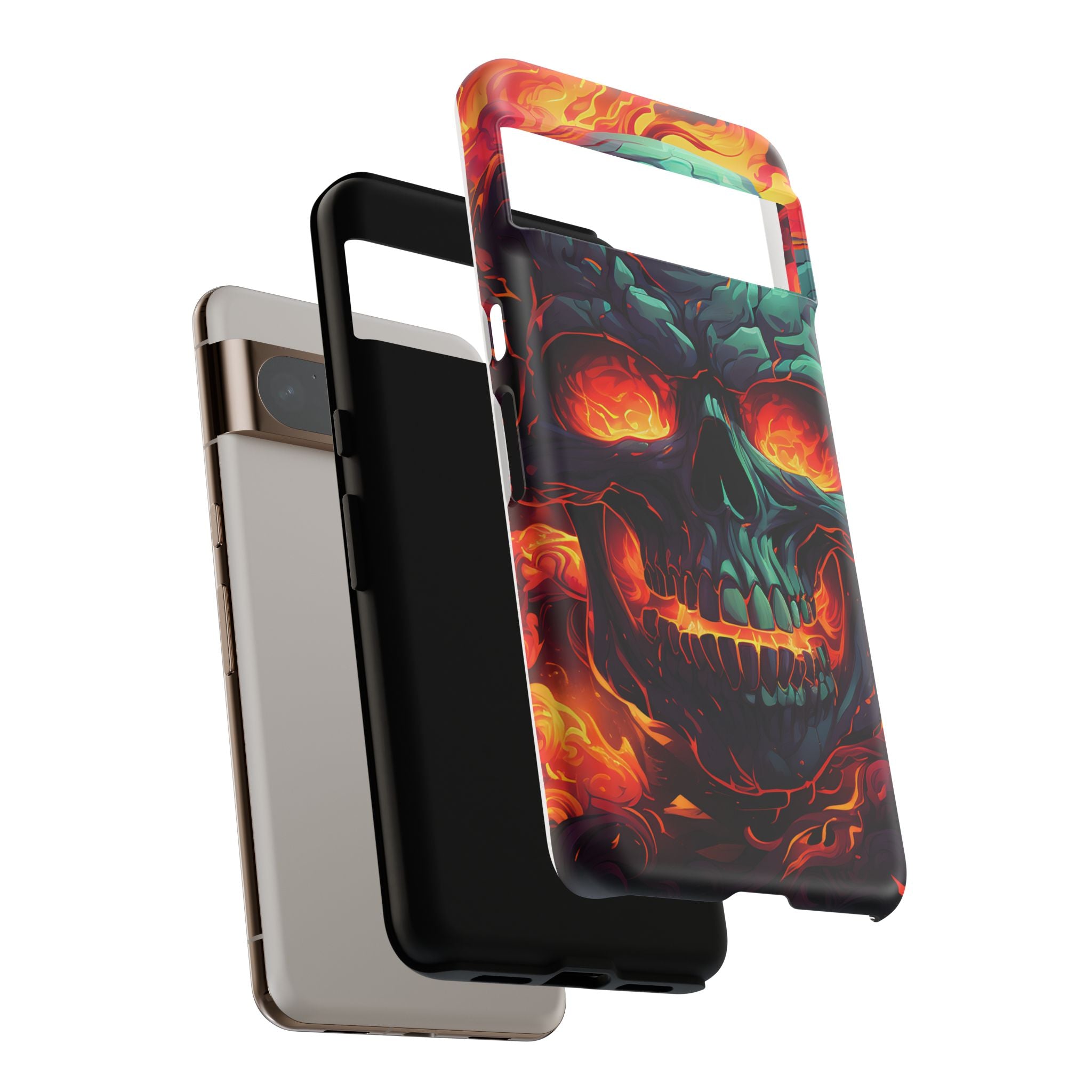 Fiery Skull Google Google Pixel Case (All Models)