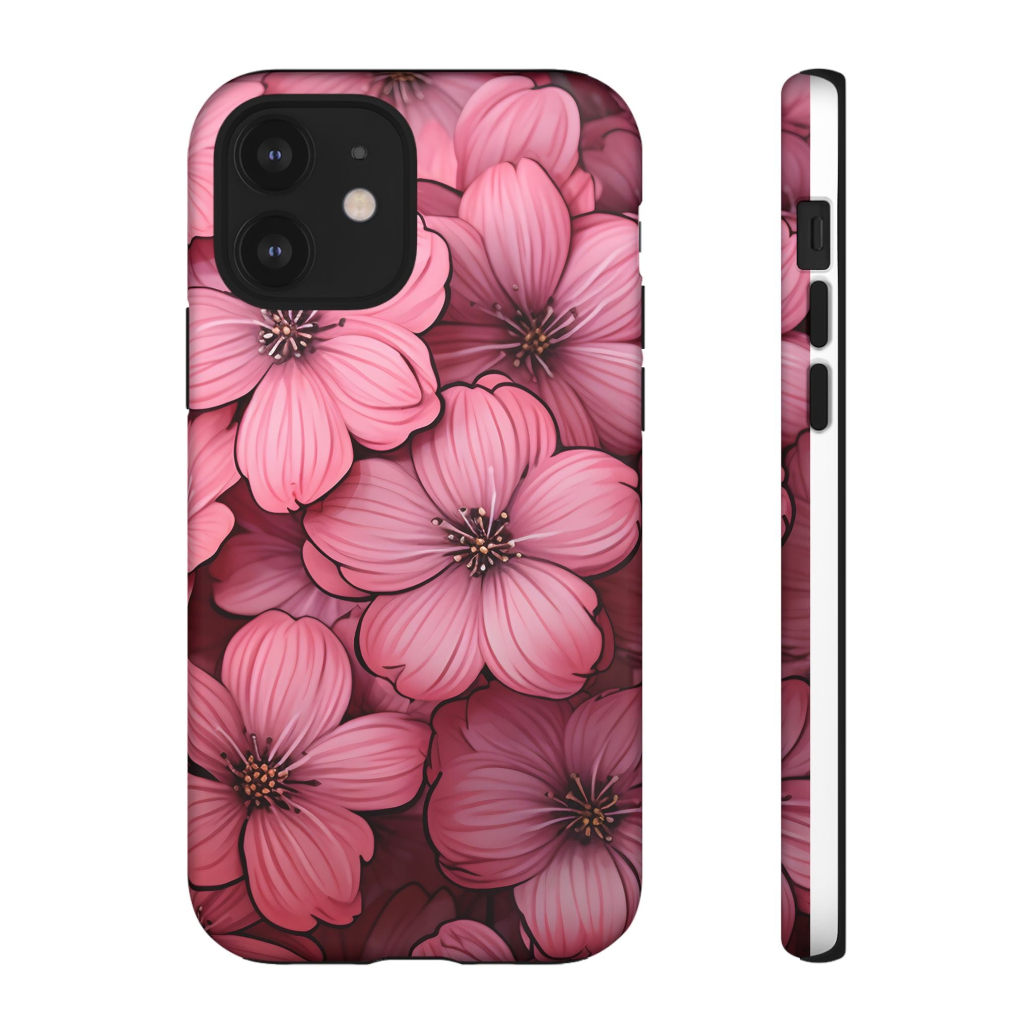 Pink Blossom Hexagon iPhone Case - Rugged