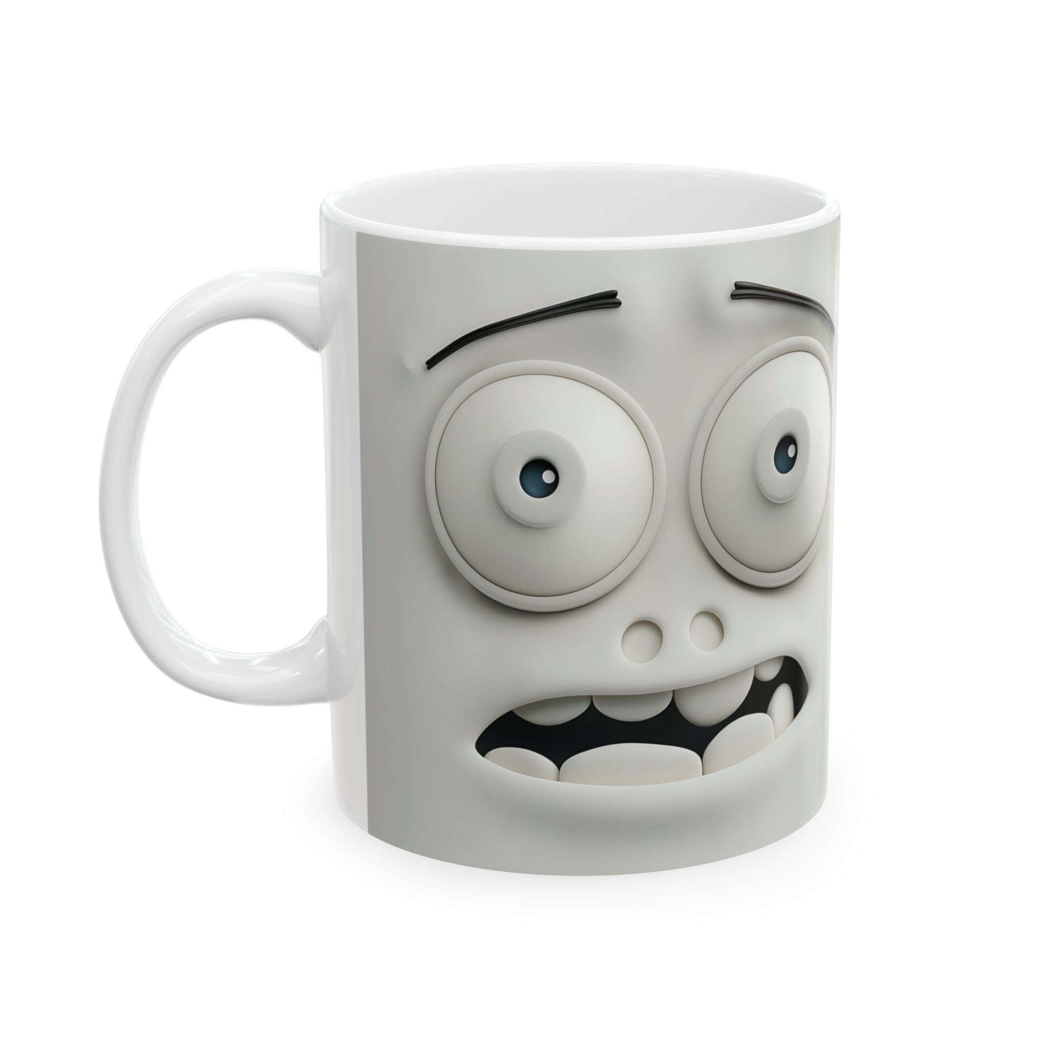 Cute Worried Faces 3D Mug