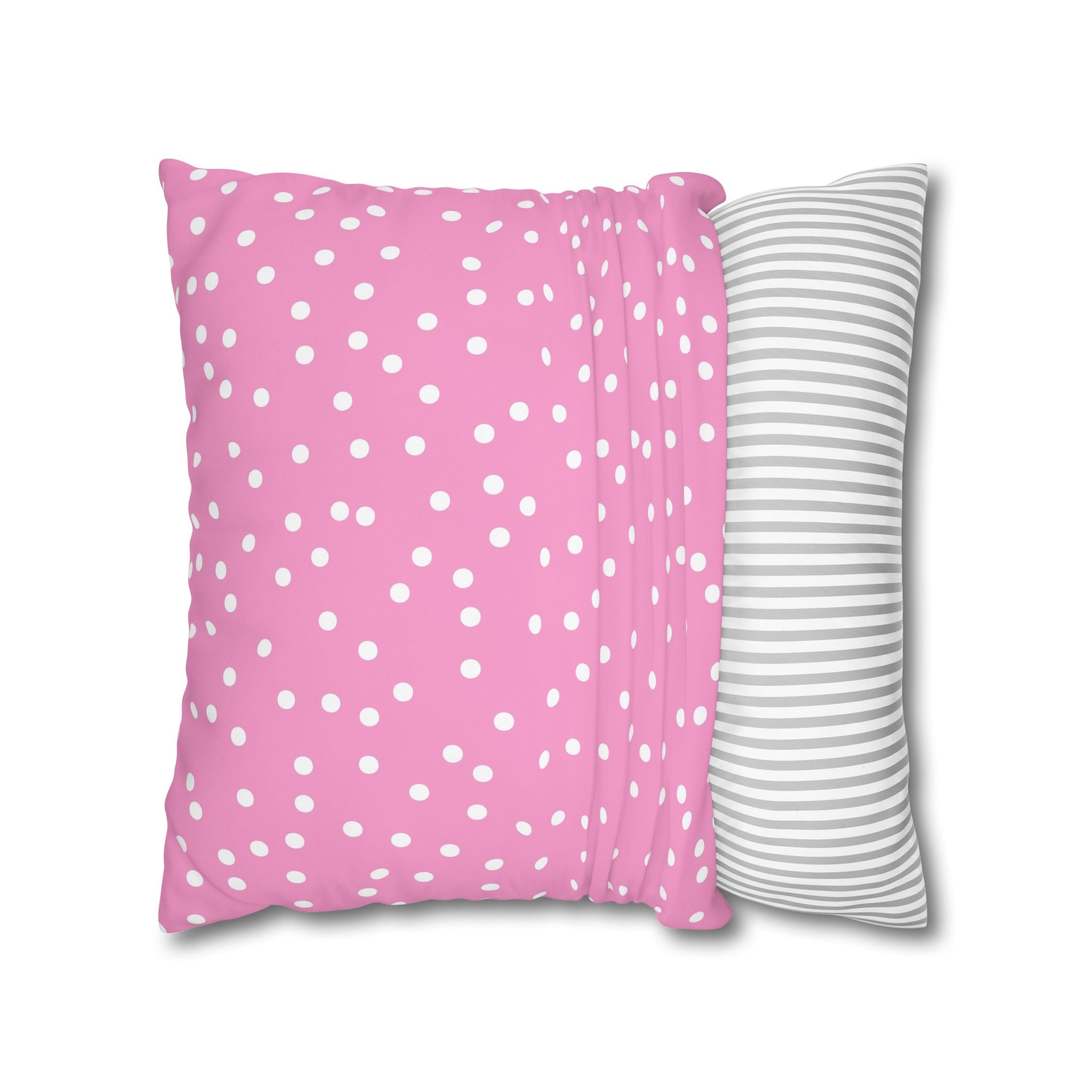 Pink Polka Dot Pillowcase - Sweet Dreams