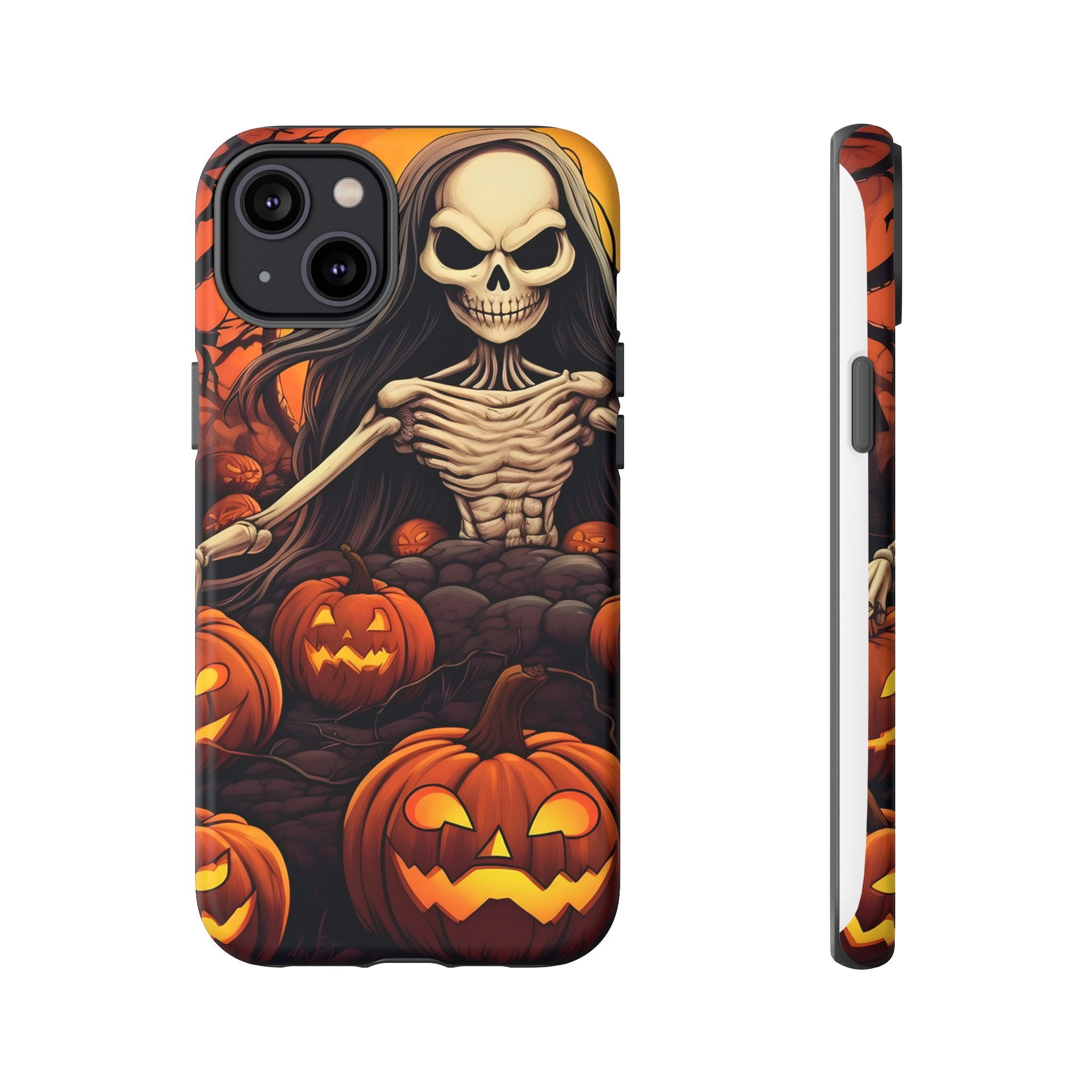 Spooky Skeleton Hexagon iPhone Case