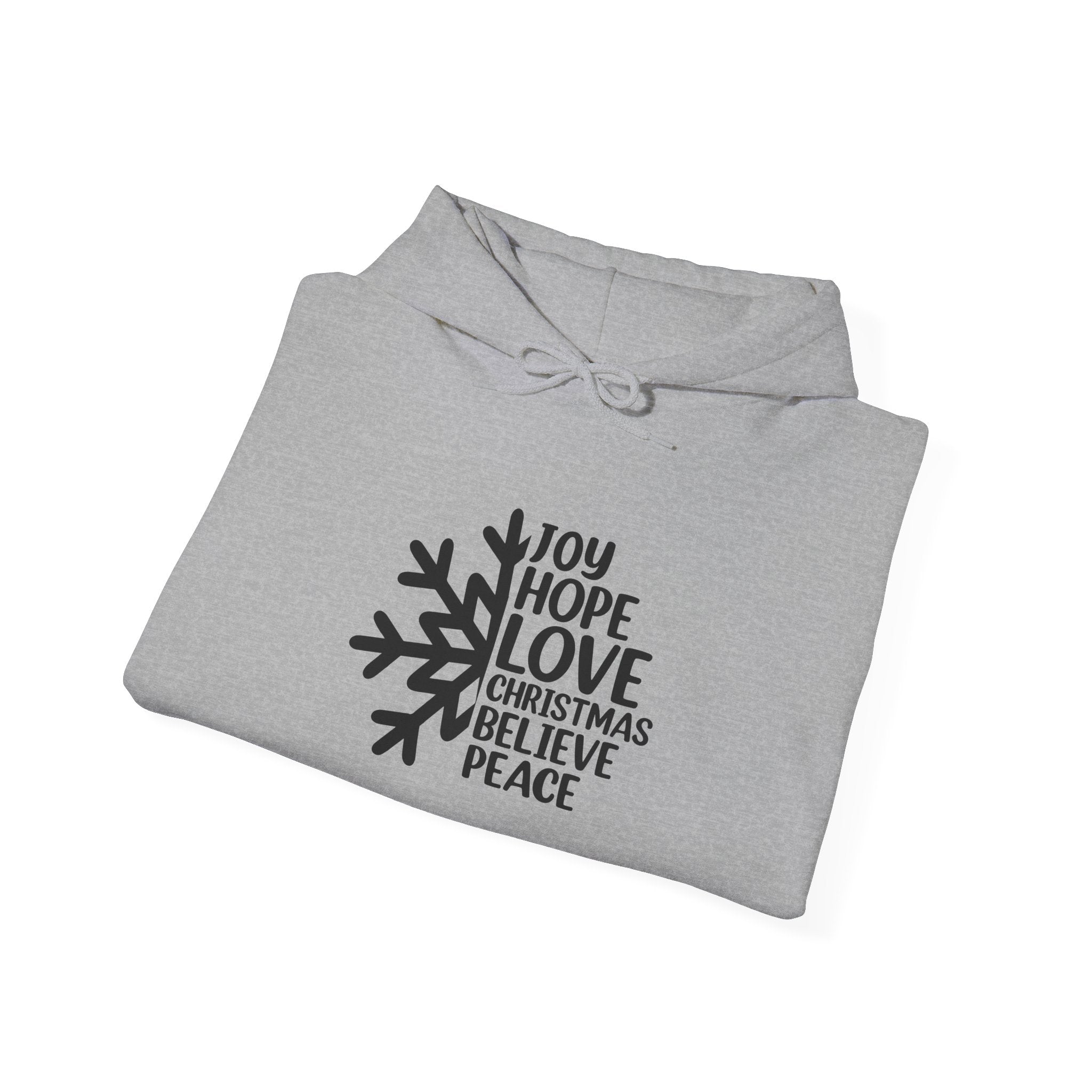 Joyful Christmas Hoodie: Hope, Love, Peace