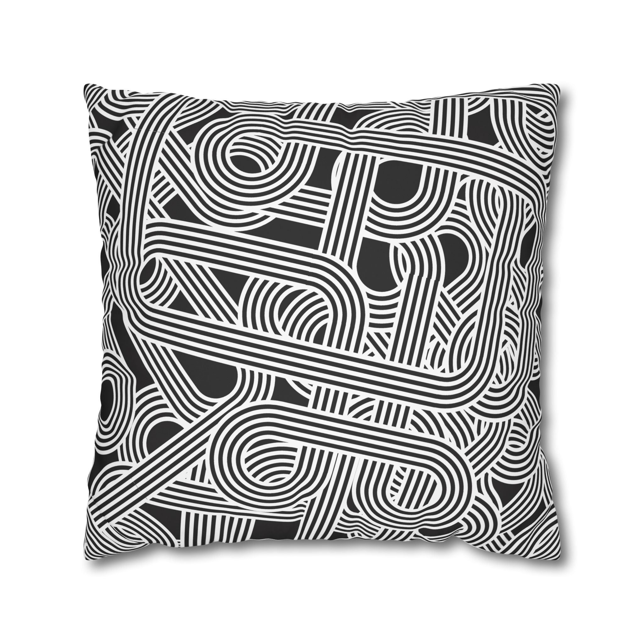 Retro Optical Illusion Pillowcase