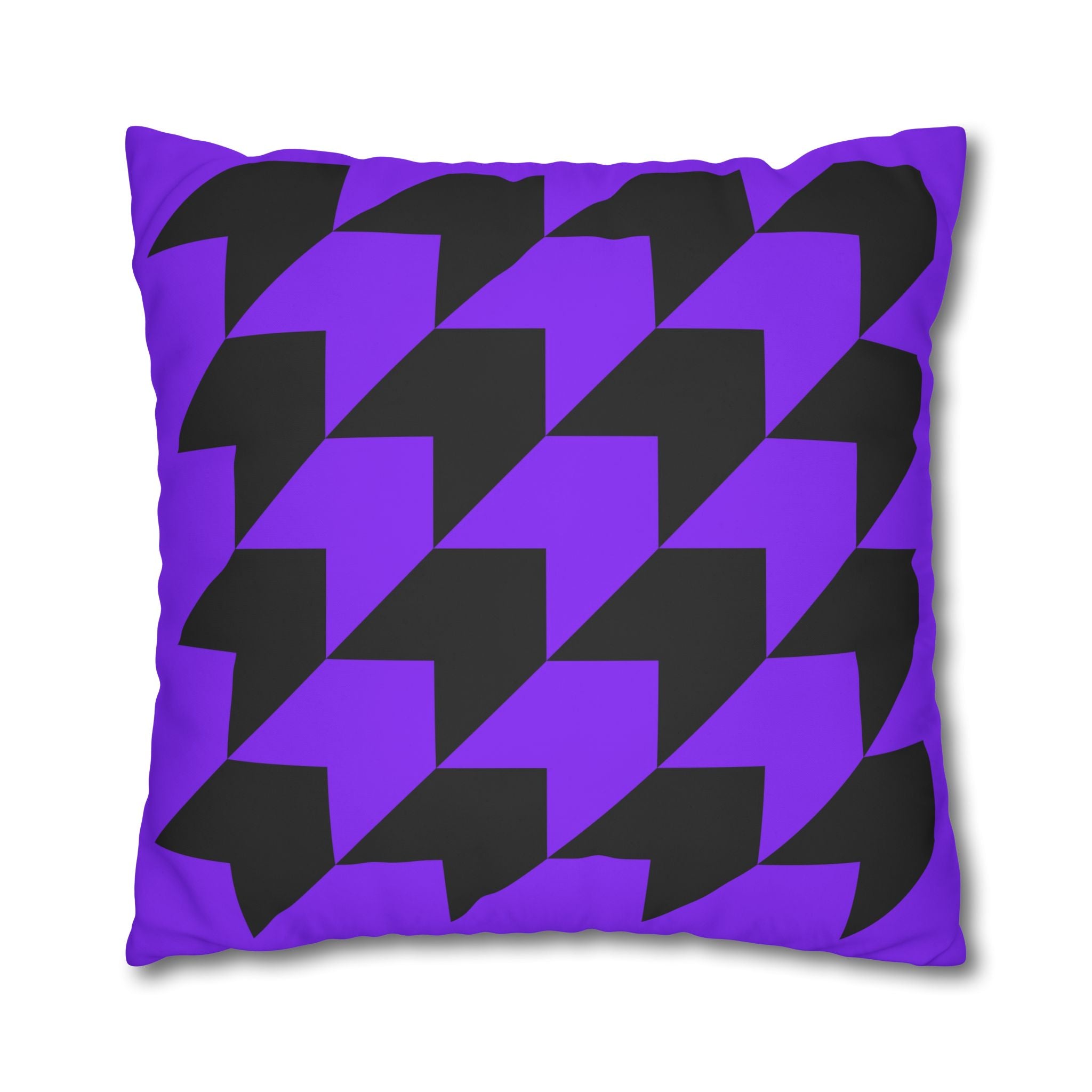 Geometric Purple Arrow Pillowcase