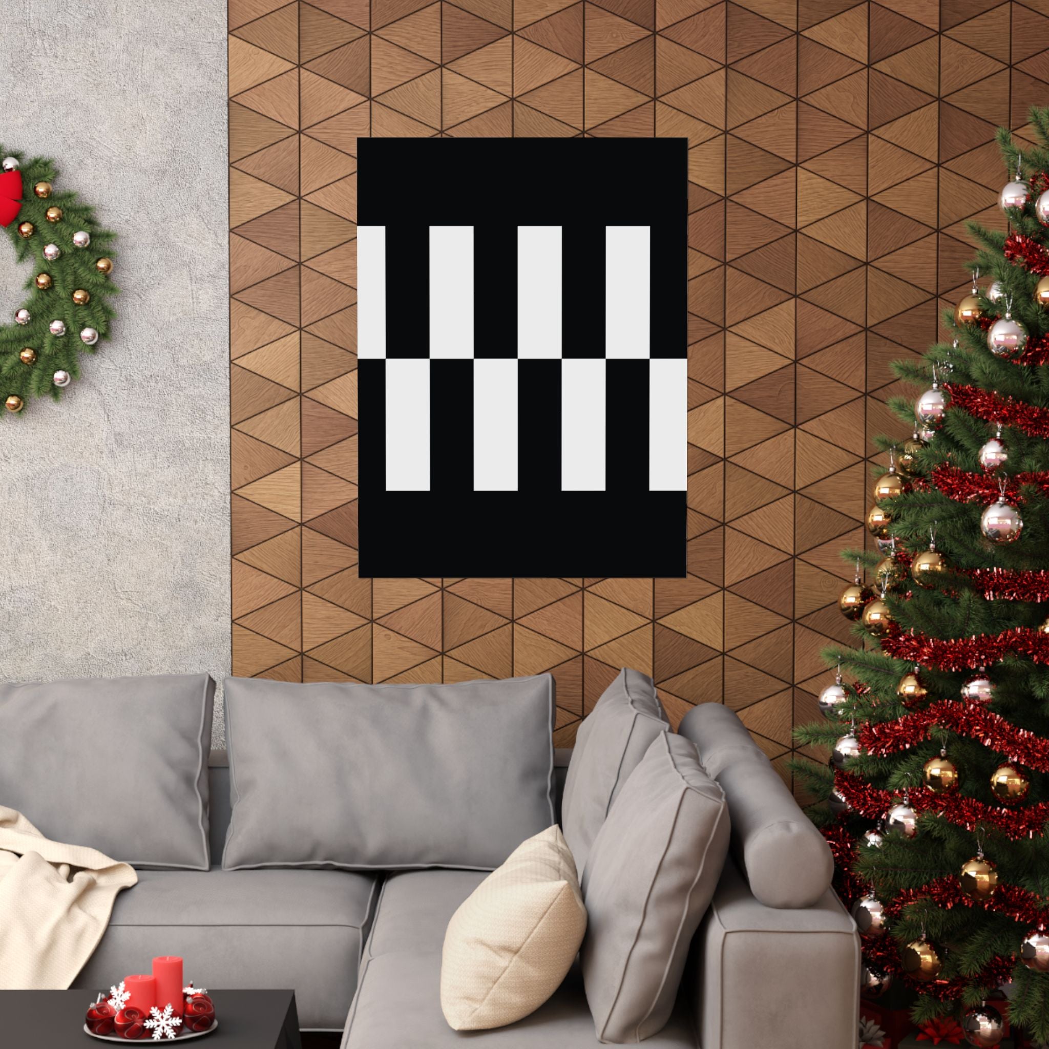 Classic Checkerboard Vertical Poster