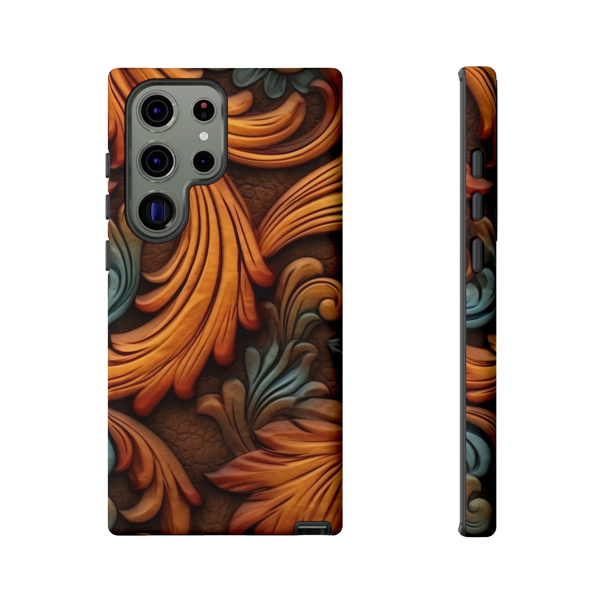 Baroque Copper Samsung Case - Luxury Design