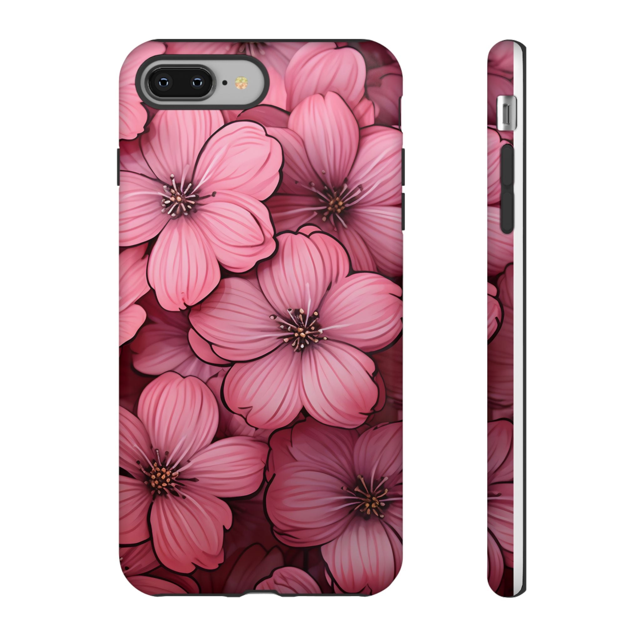 Pink Blossom Hexagon iPhone Case - Rugged