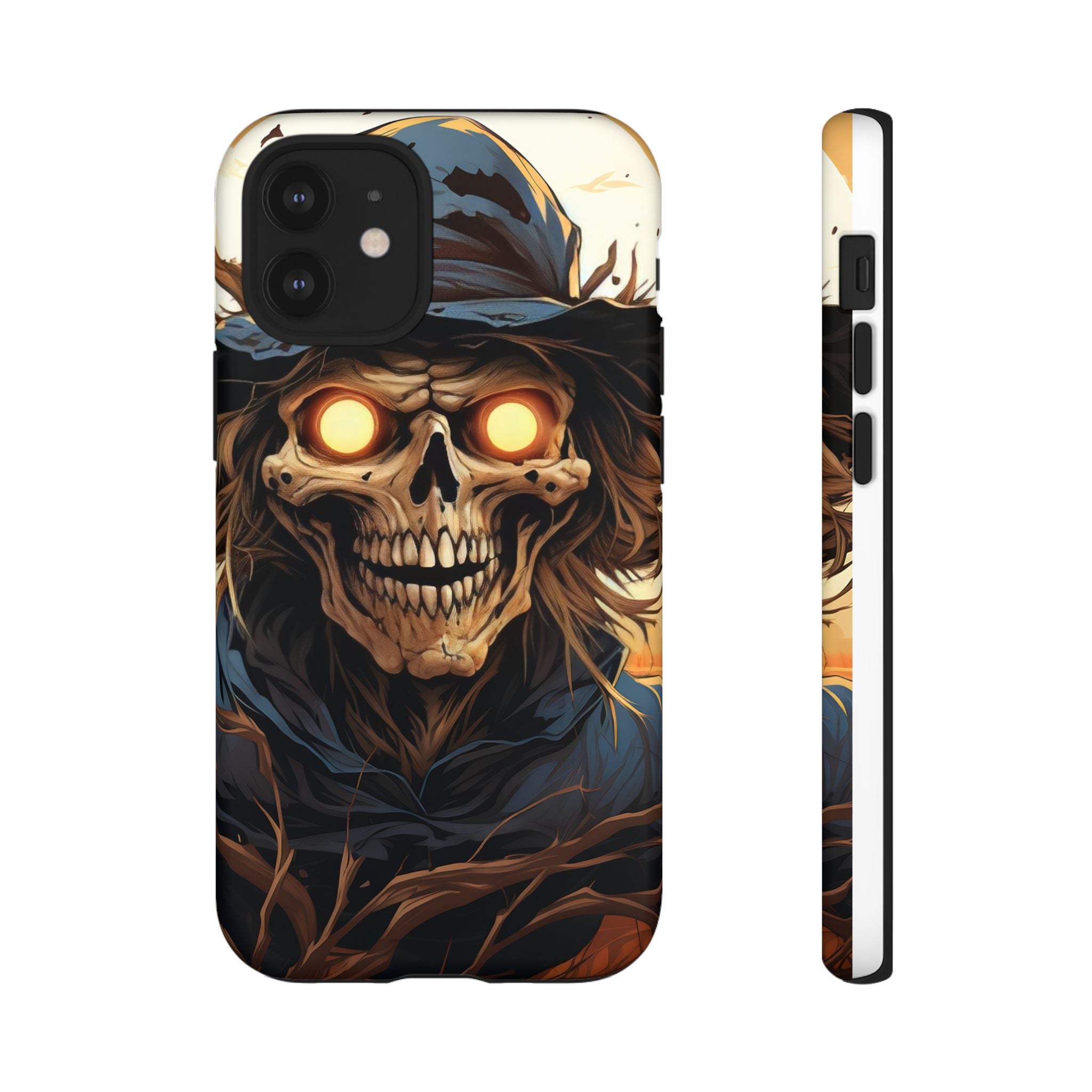 Eerie Scarecrow Hexagon Stone iPhone Case