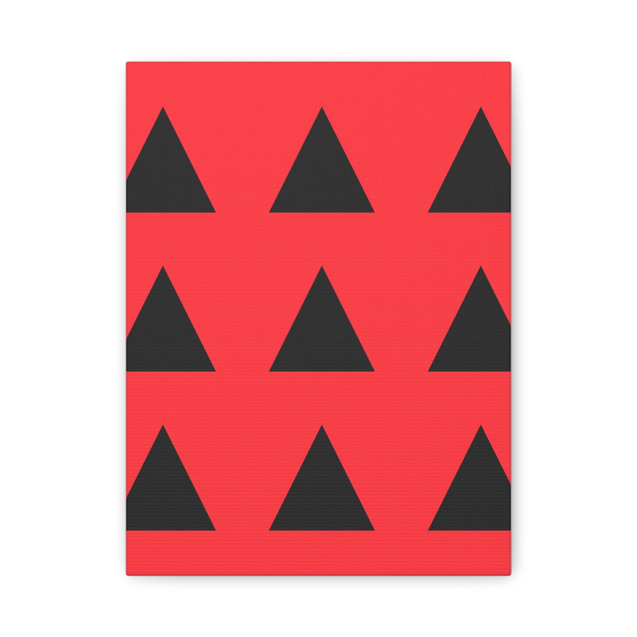 Red & Black Triangle Canvas Art