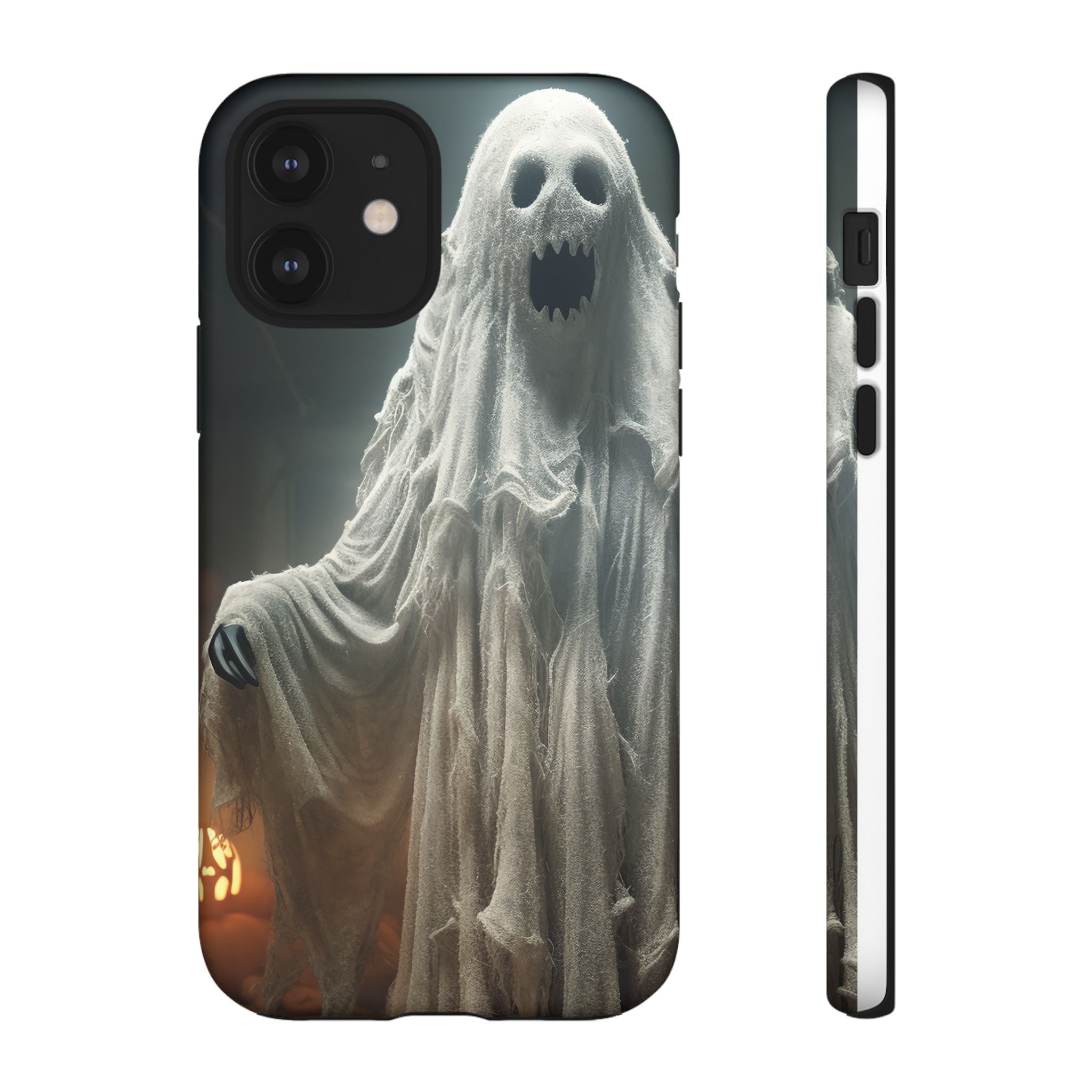 Spooky Ghost Hexagon Stone iPhone Case