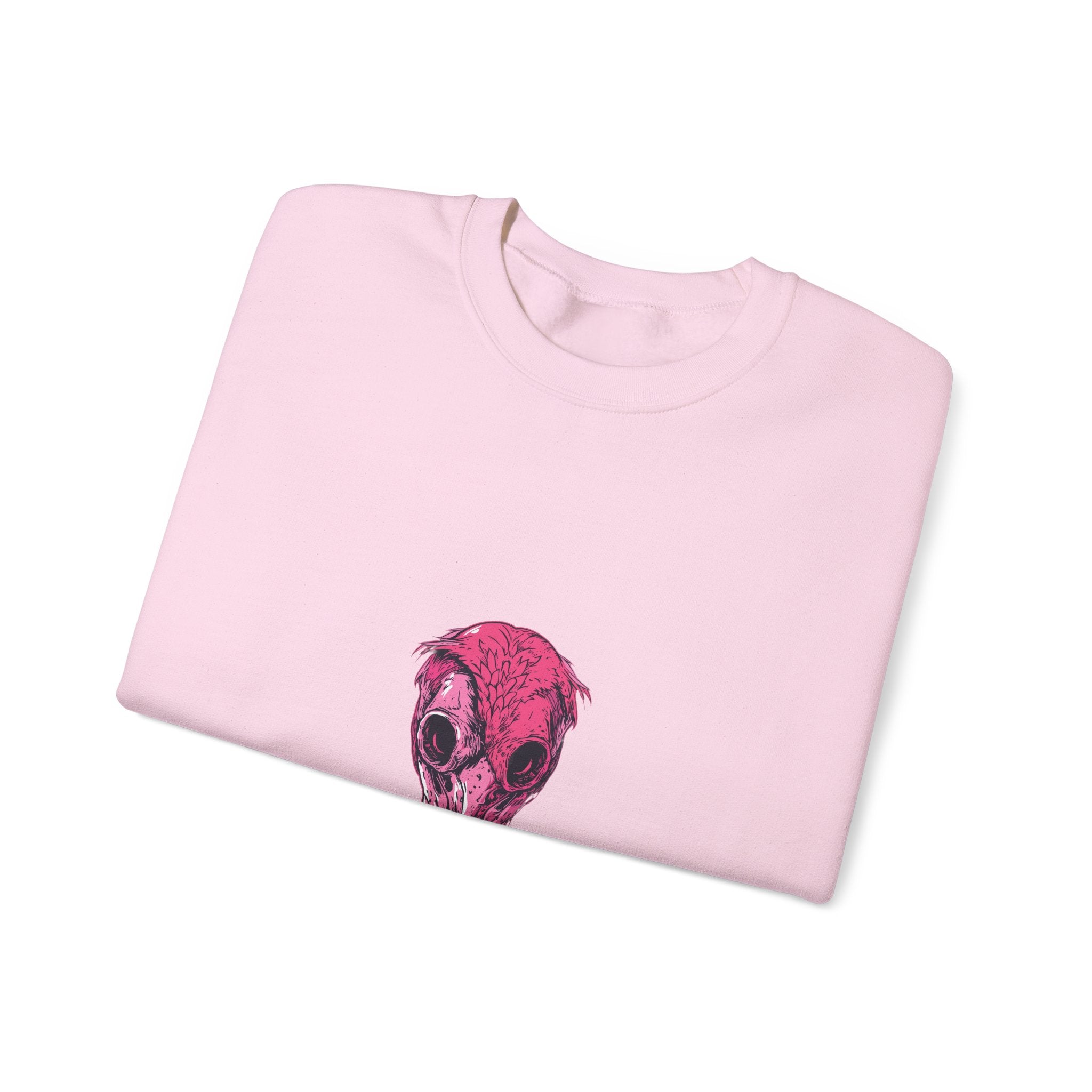 Pink Bird Skull Sweatshirt