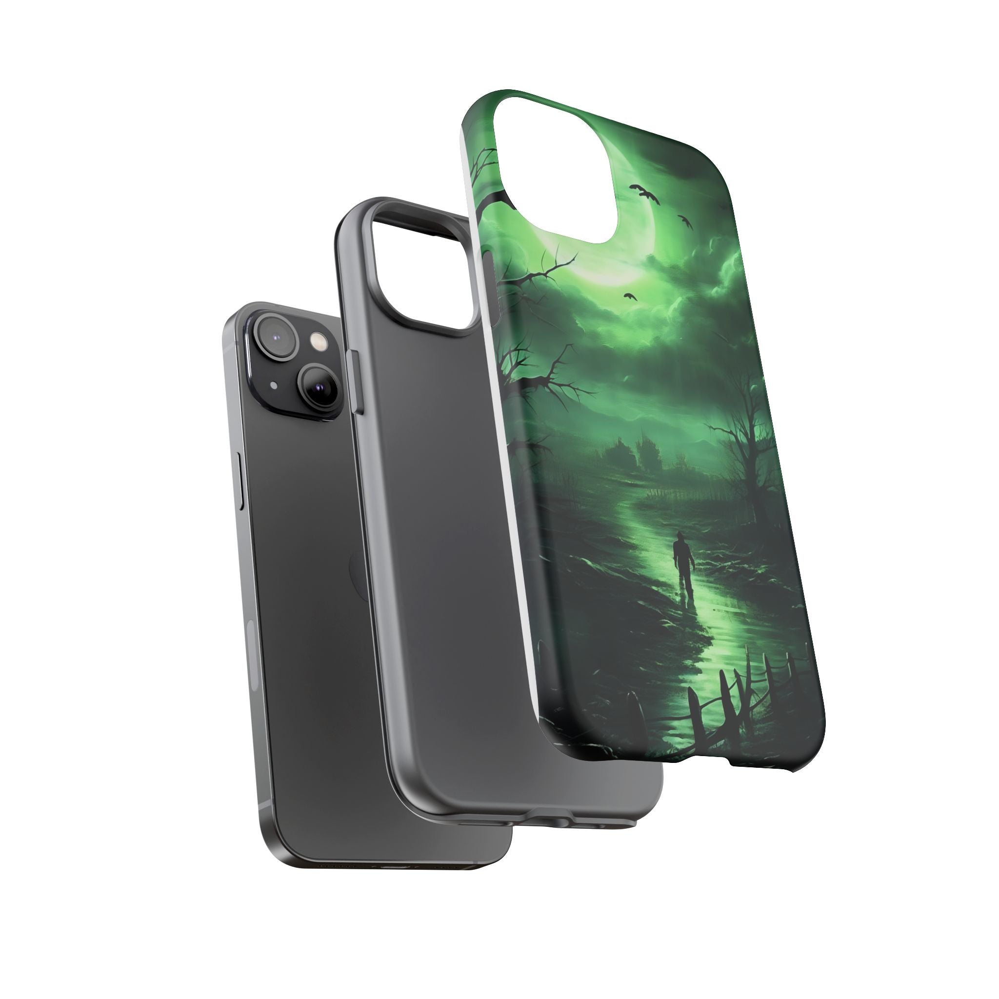 Swamp Moon Gothic iPhone Case - Hexagon Stone