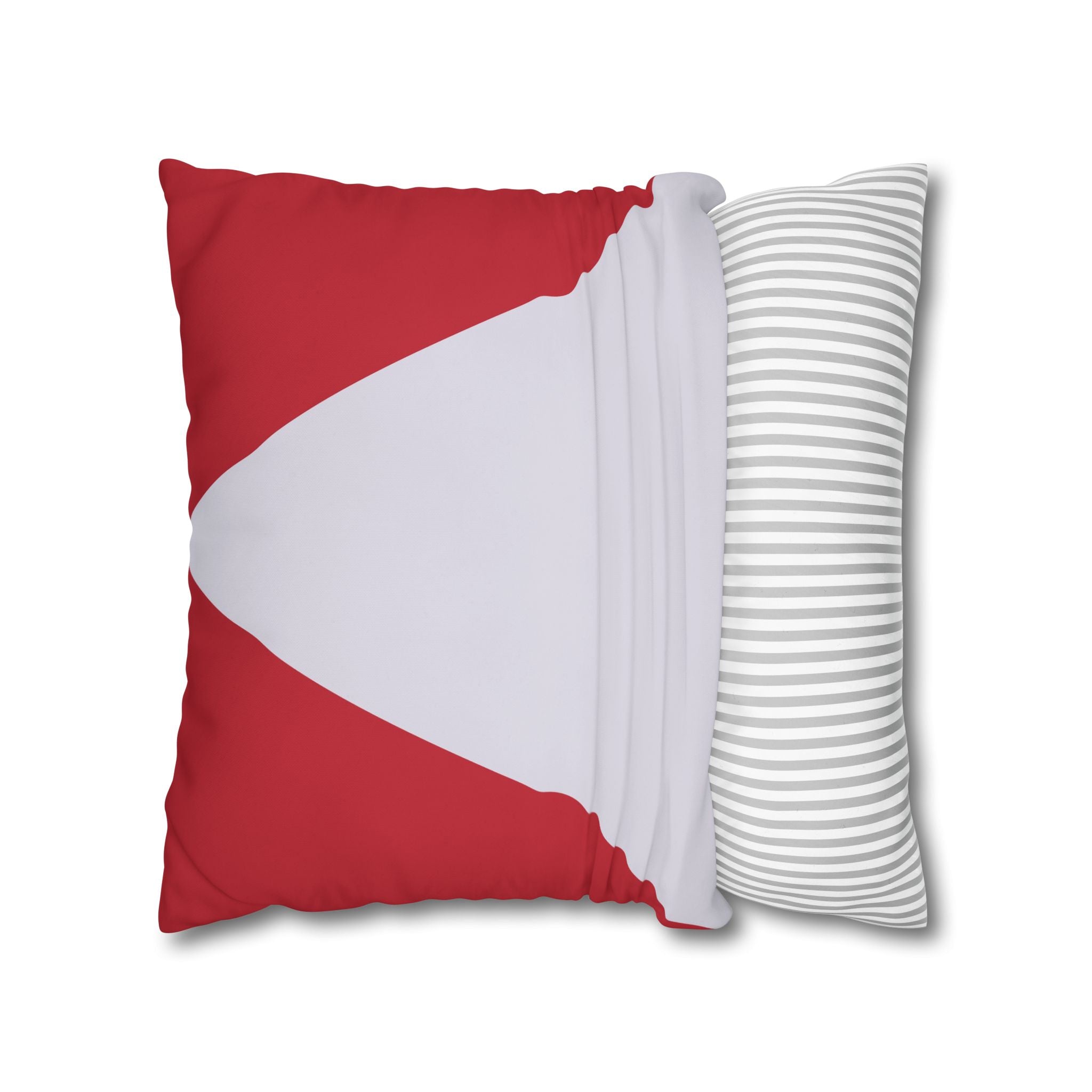 Geometric Crimson & Lavender Pillowcase