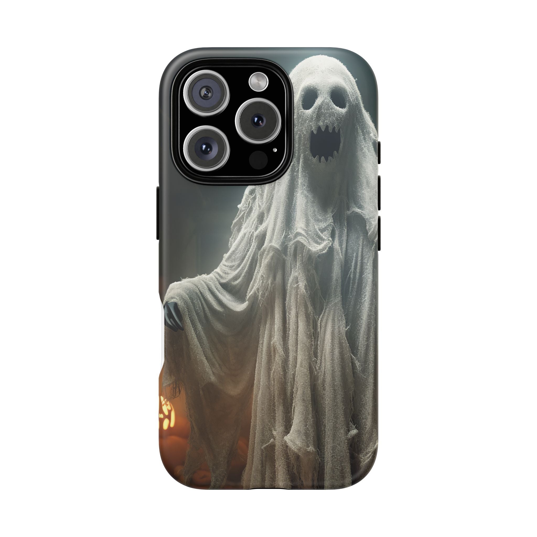 Spooky Ghost Hexagon Stone iPhone Case