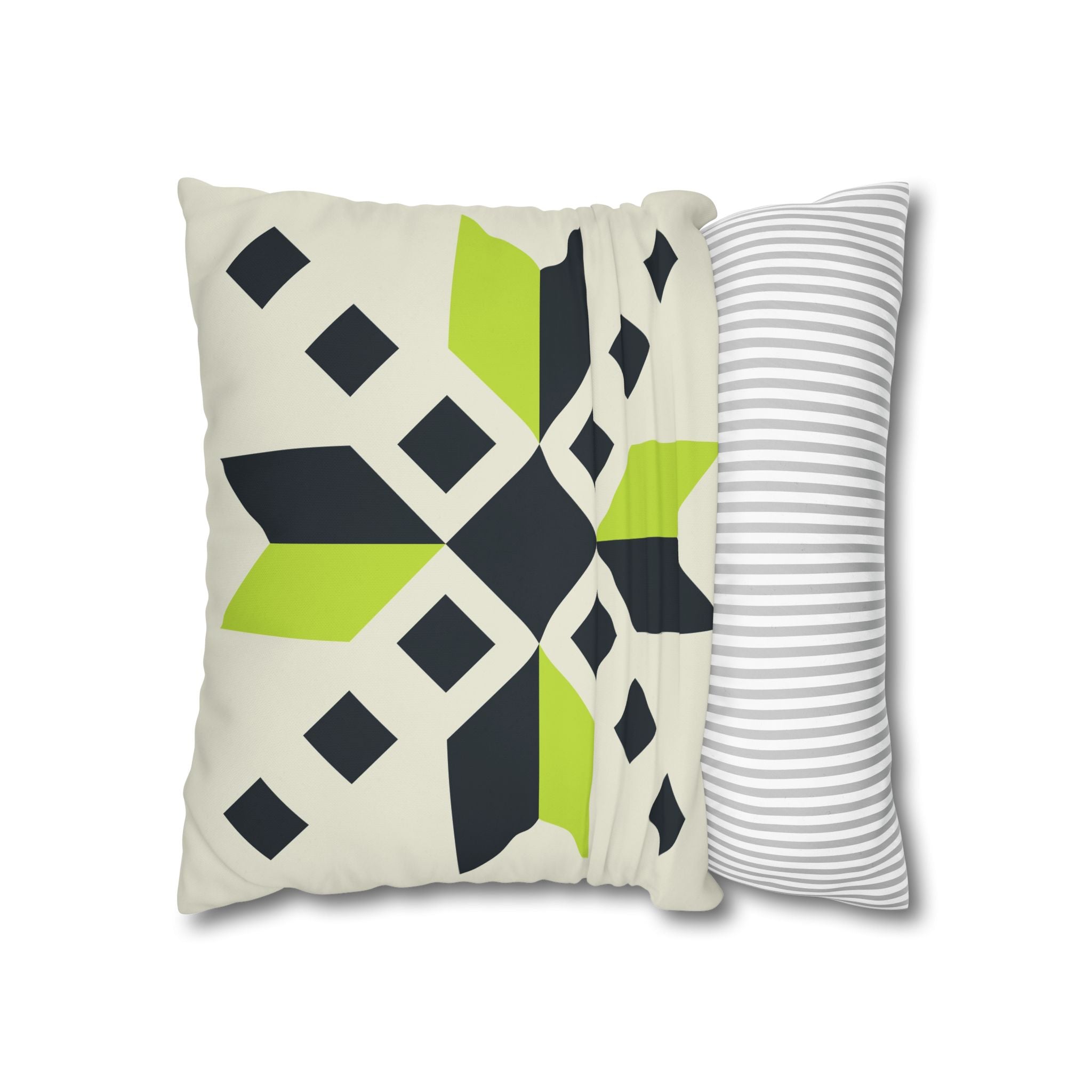 Geometric Teal & Green Pillowcase