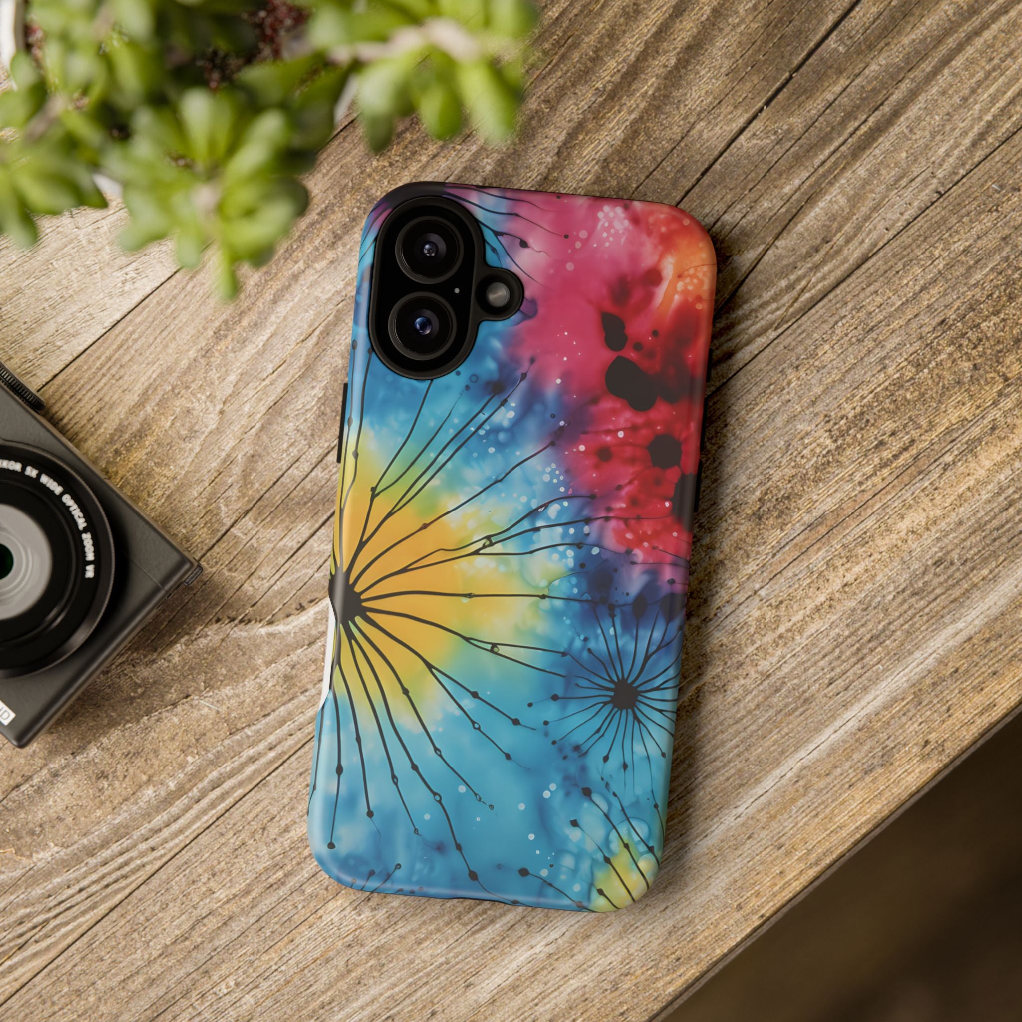 Cosmic Bloom Hexagon Stone iPhone Case