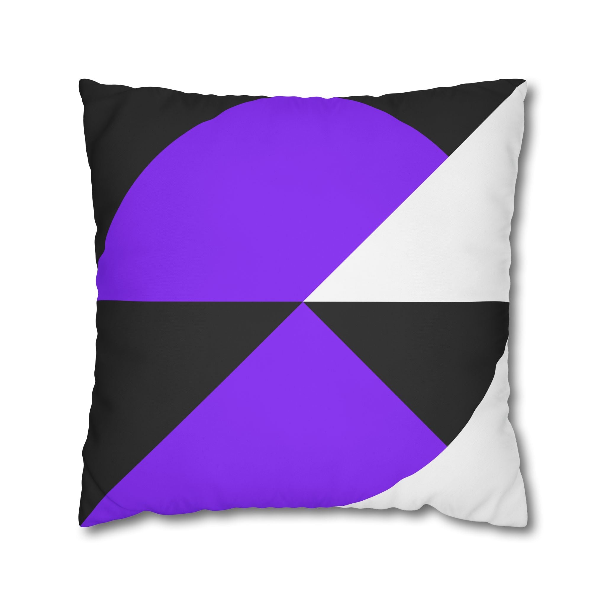 Geometric Purple Triangle Pillowcase