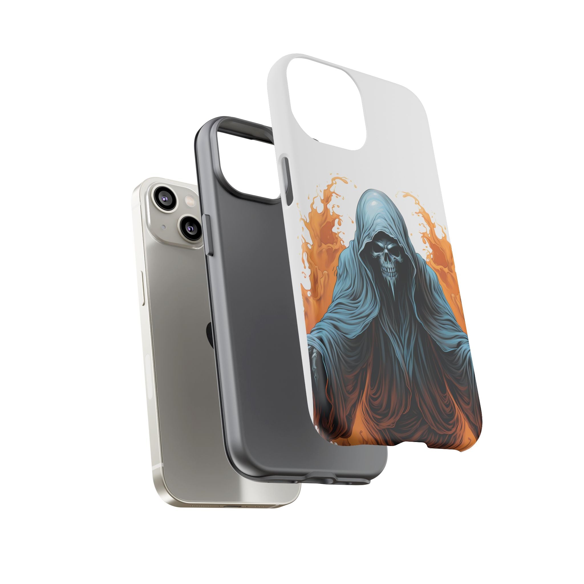 Grim Reaper Hexagon Stone iPhone Case