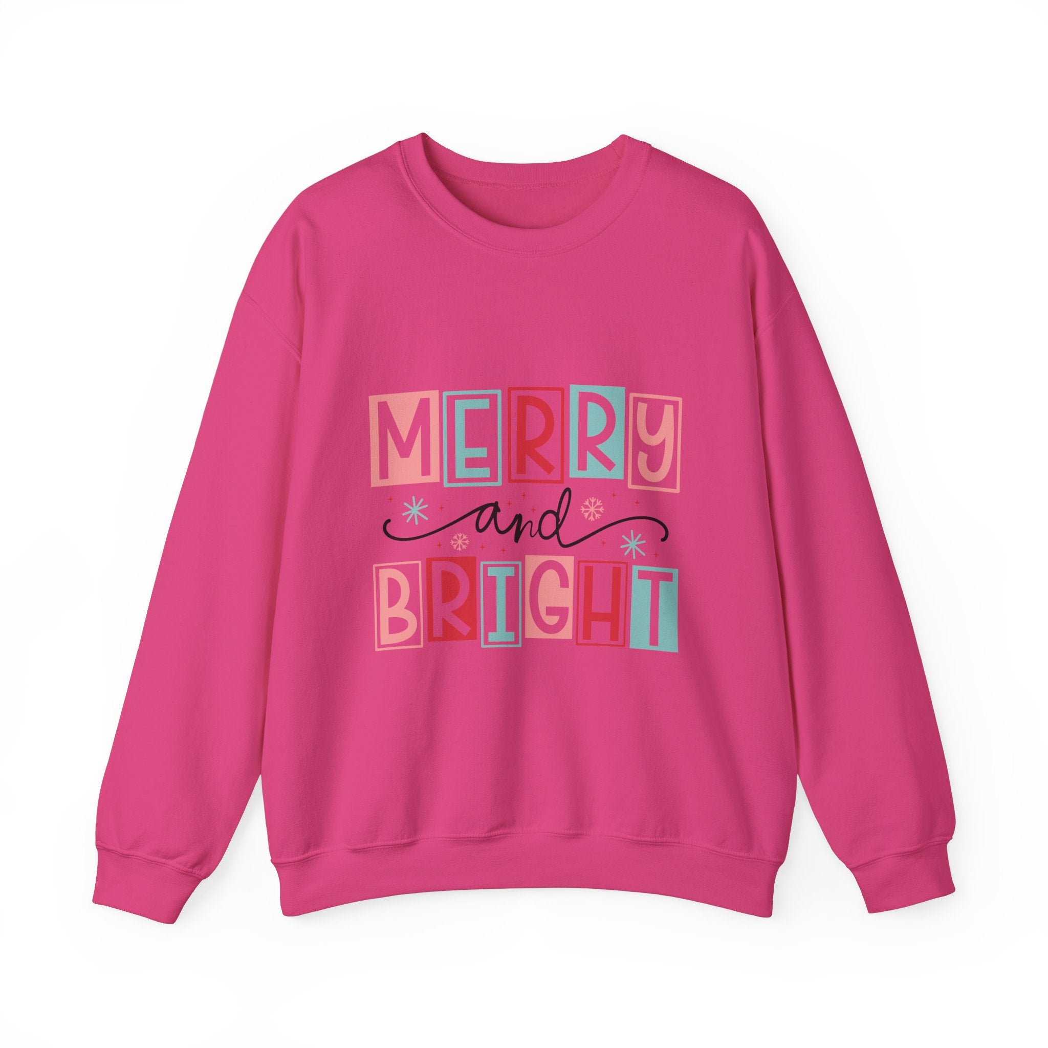 Merry Bright Retro Christmas Sweatshirt