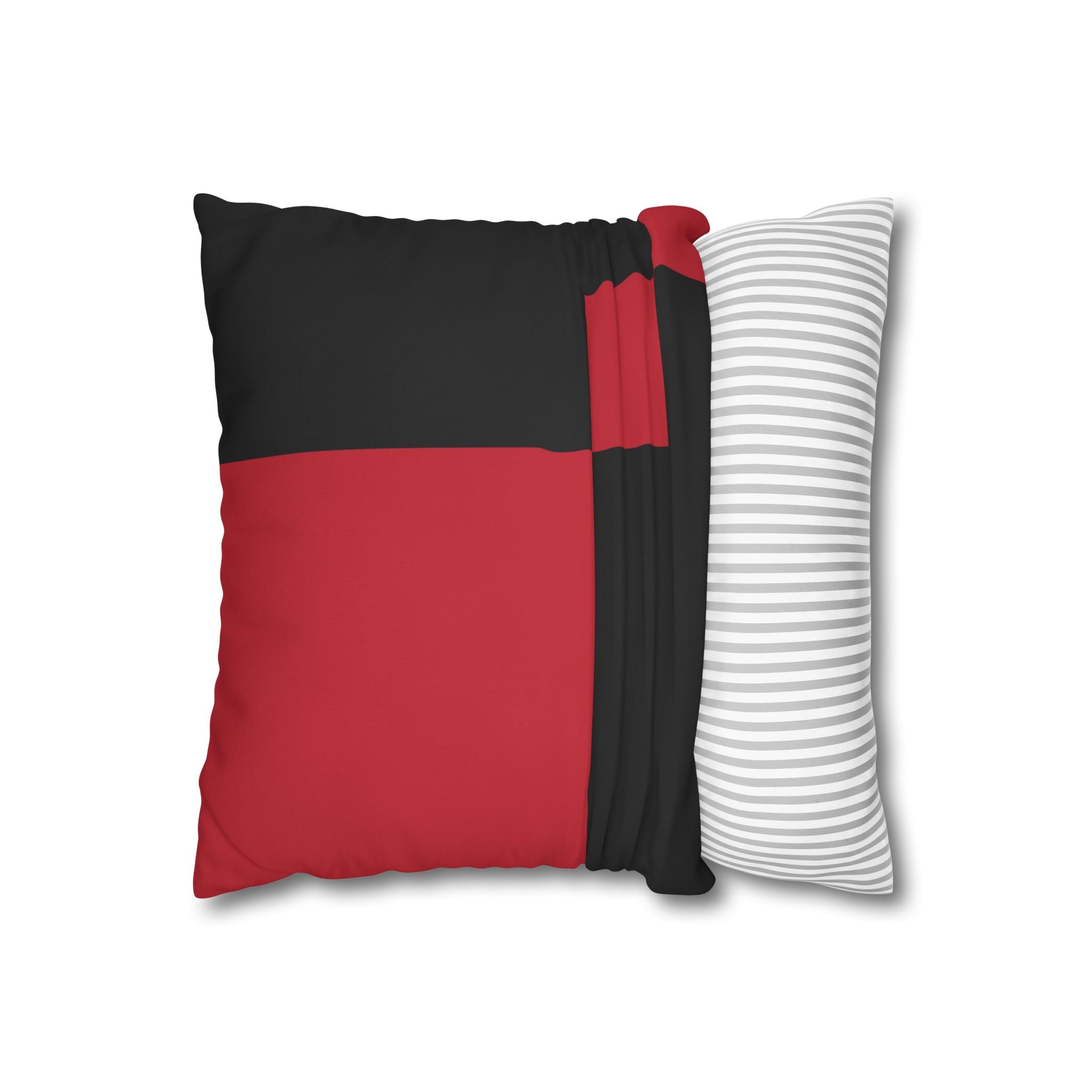 Abstract Red & Black Geometric Pillowcase