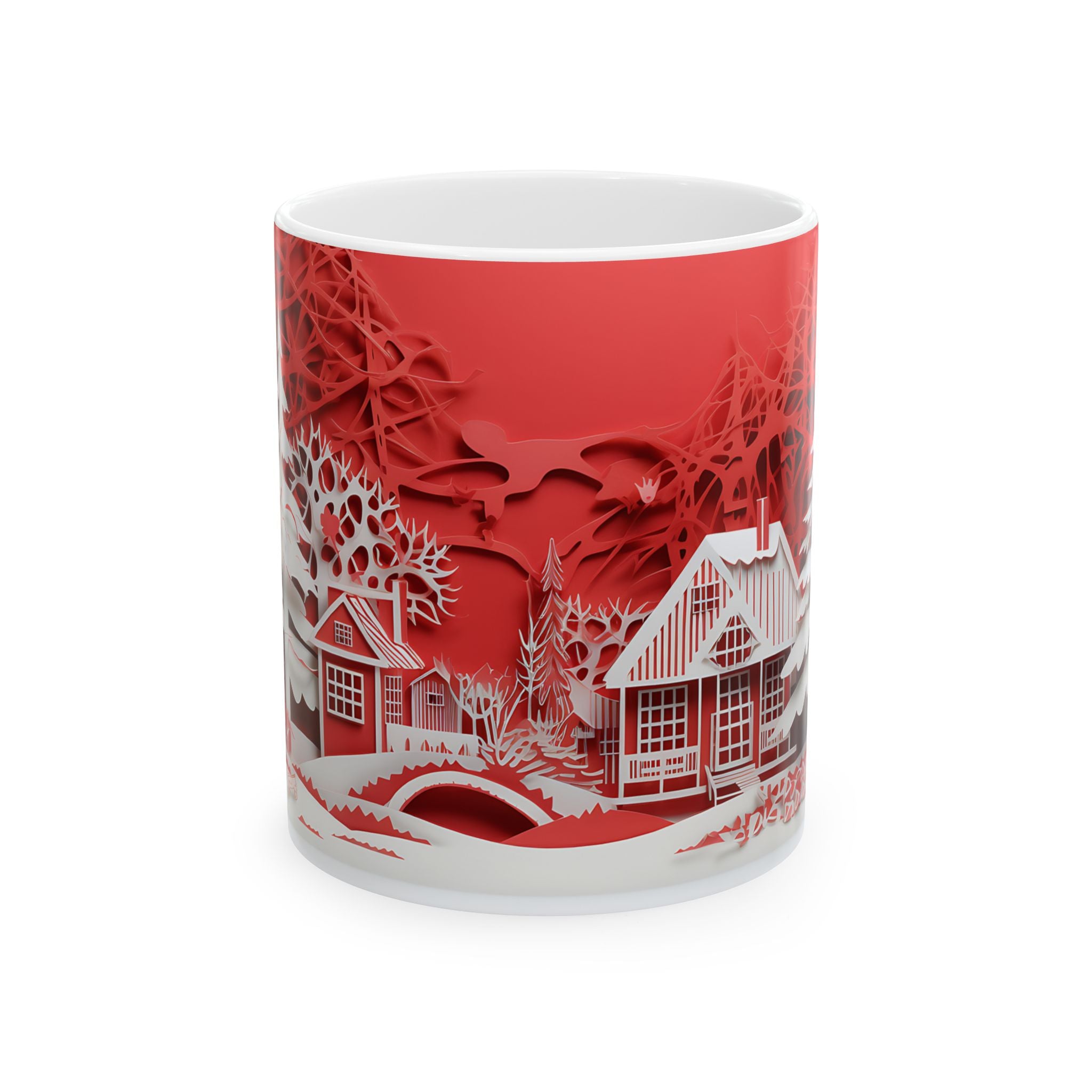 Winter Wonderland Paper Cut Mug