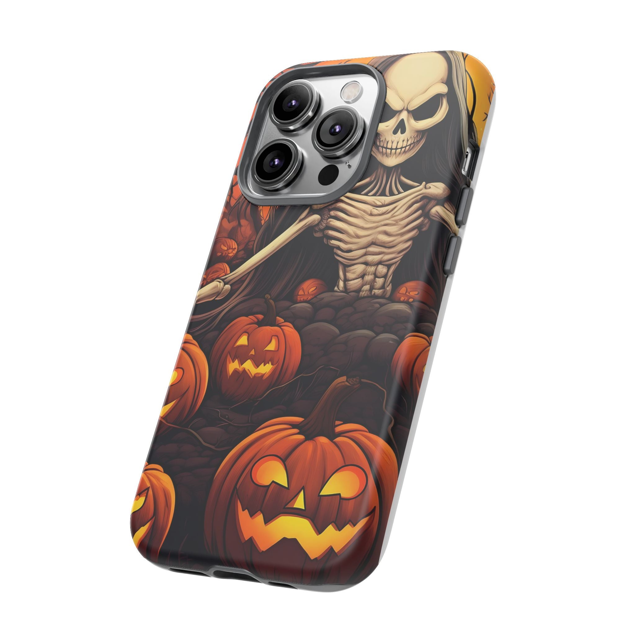 Spooky Skeleton Hexagon iPhone Case