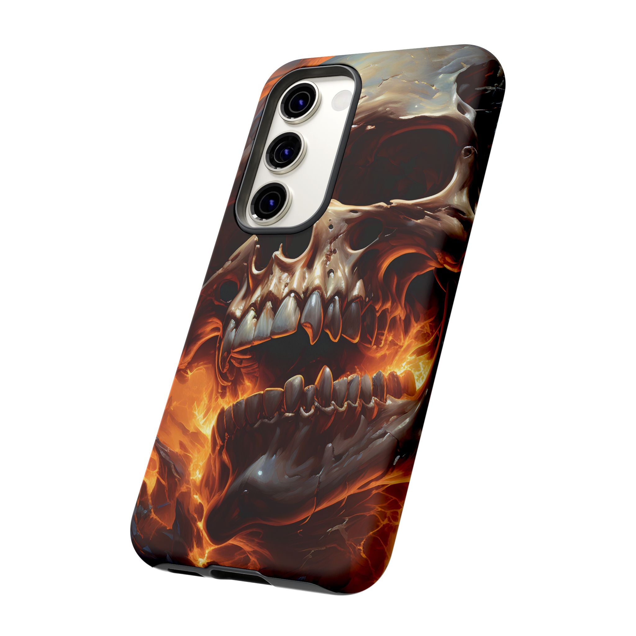 Fiery Skull Samsung Phone Case