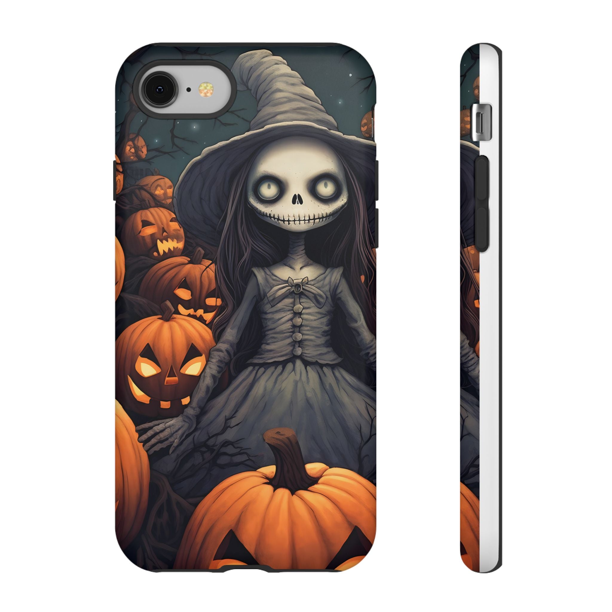 Spooky Witch Girl Hexagon Stone iPhone Case