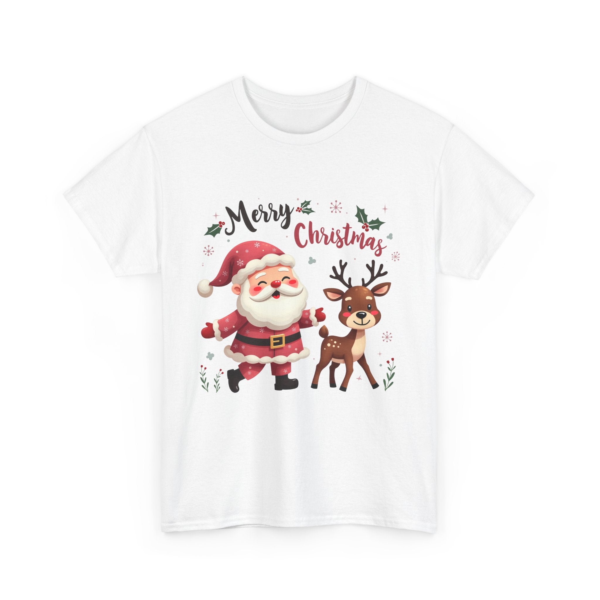 Santa & Reindeer Christmas T-Shirt