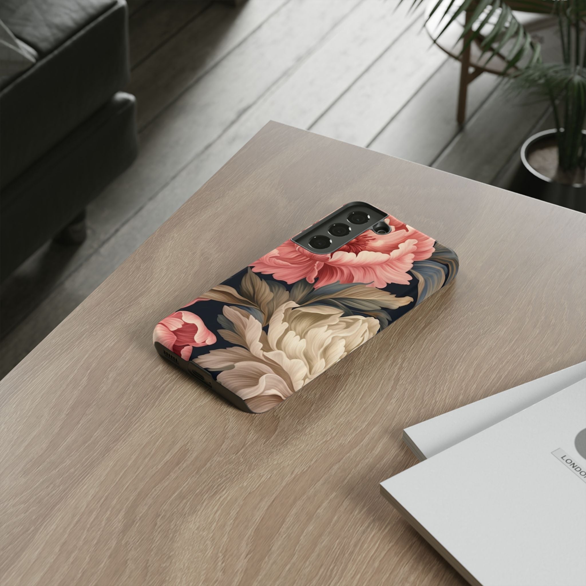 Blush Peony Floral Samsung Phone Case