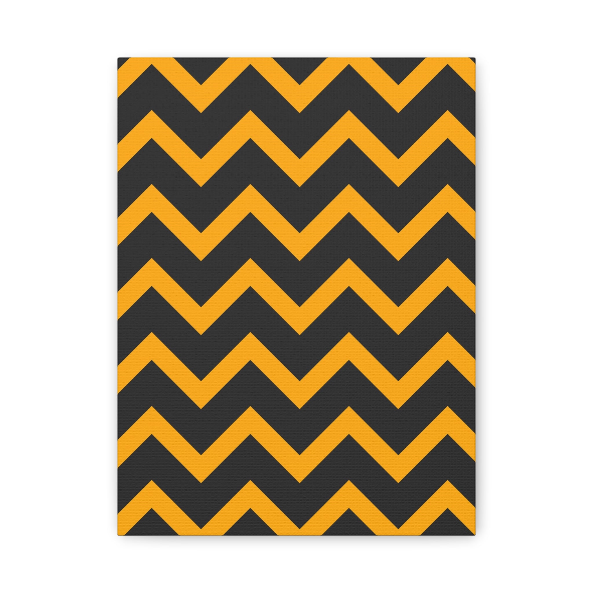 Bold Zigzag Geometric Canvas Art