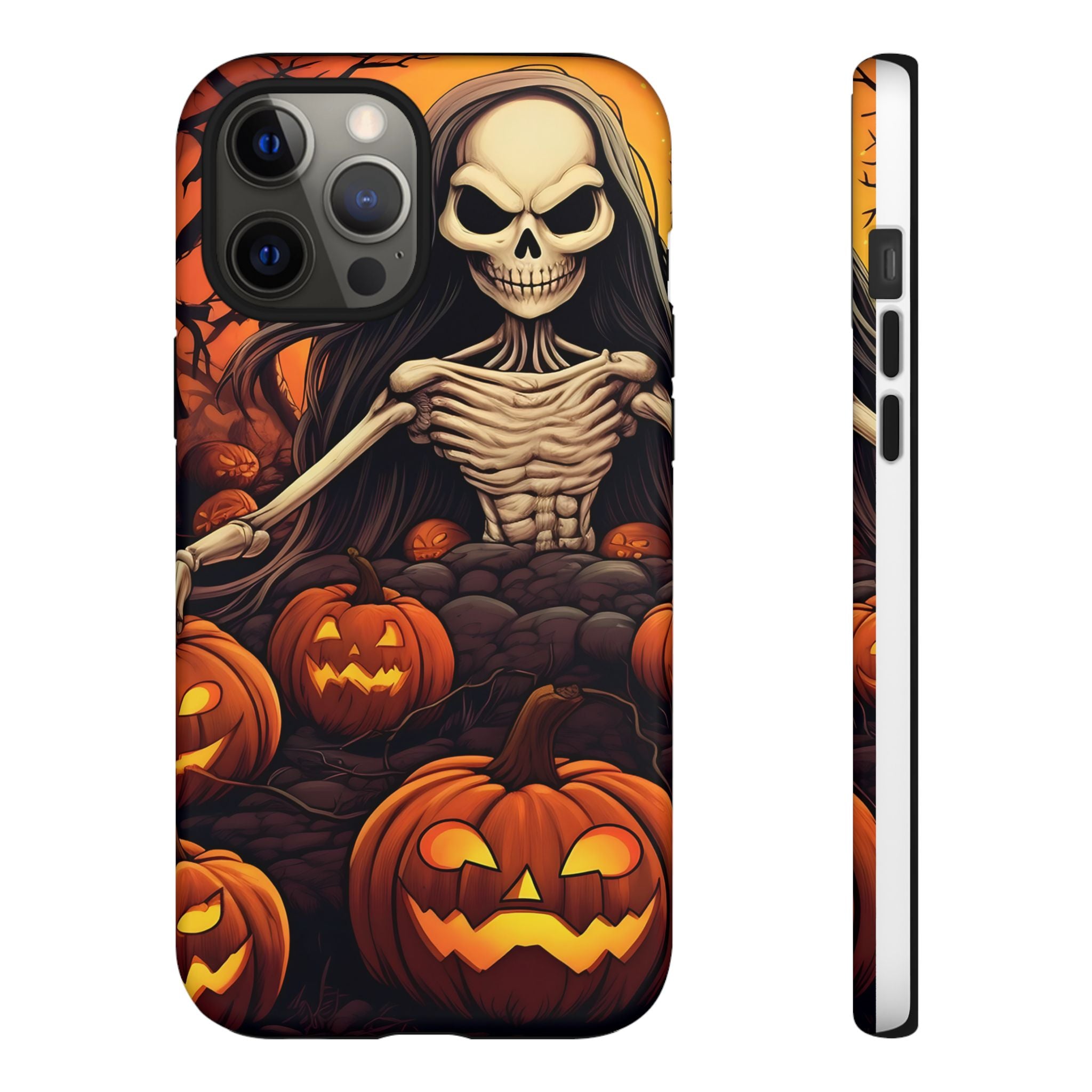 Spooky Skeleton Hexagon iPhone Case