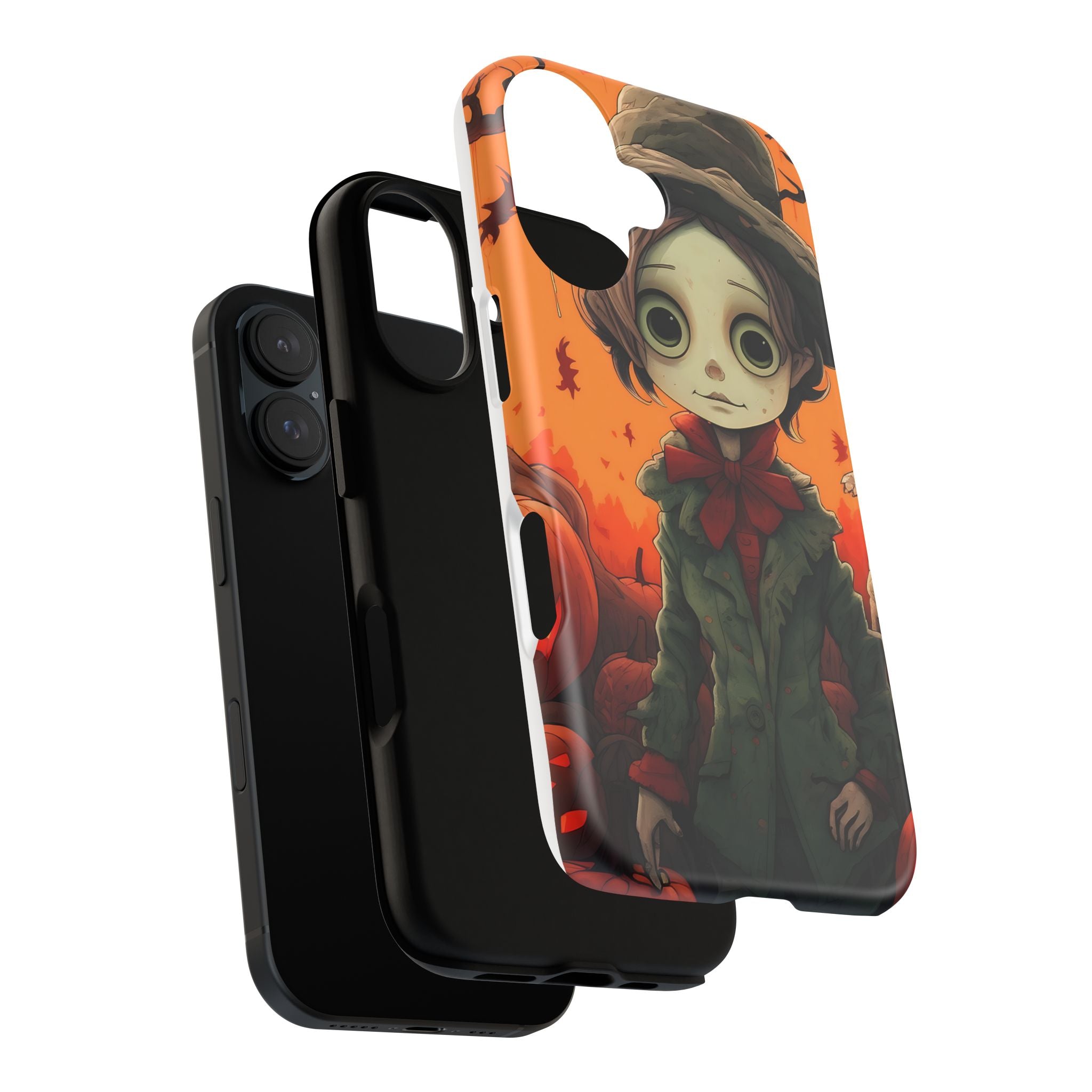 Spooky Autumn Child Hexagon Stone iPhone Case