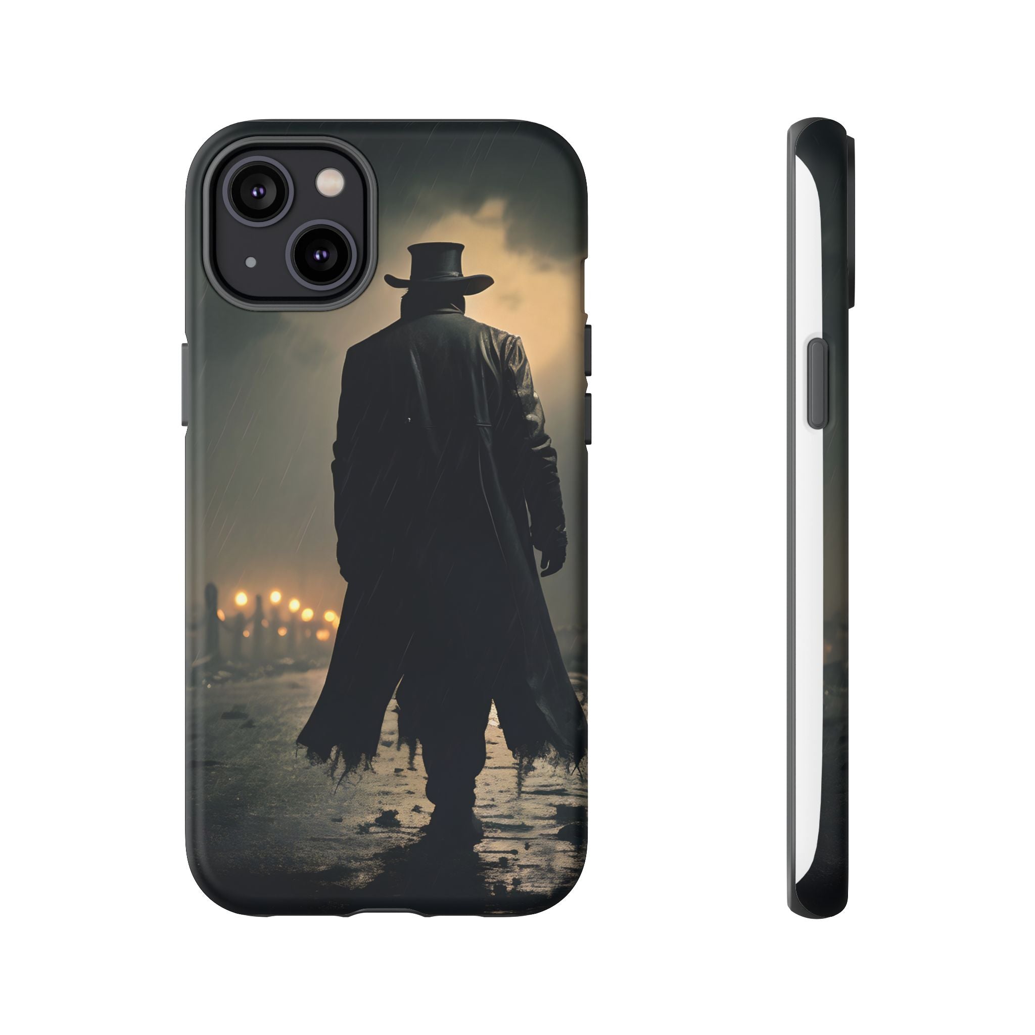 Mysterious Night Walk Hexagon Stone iPhone Case