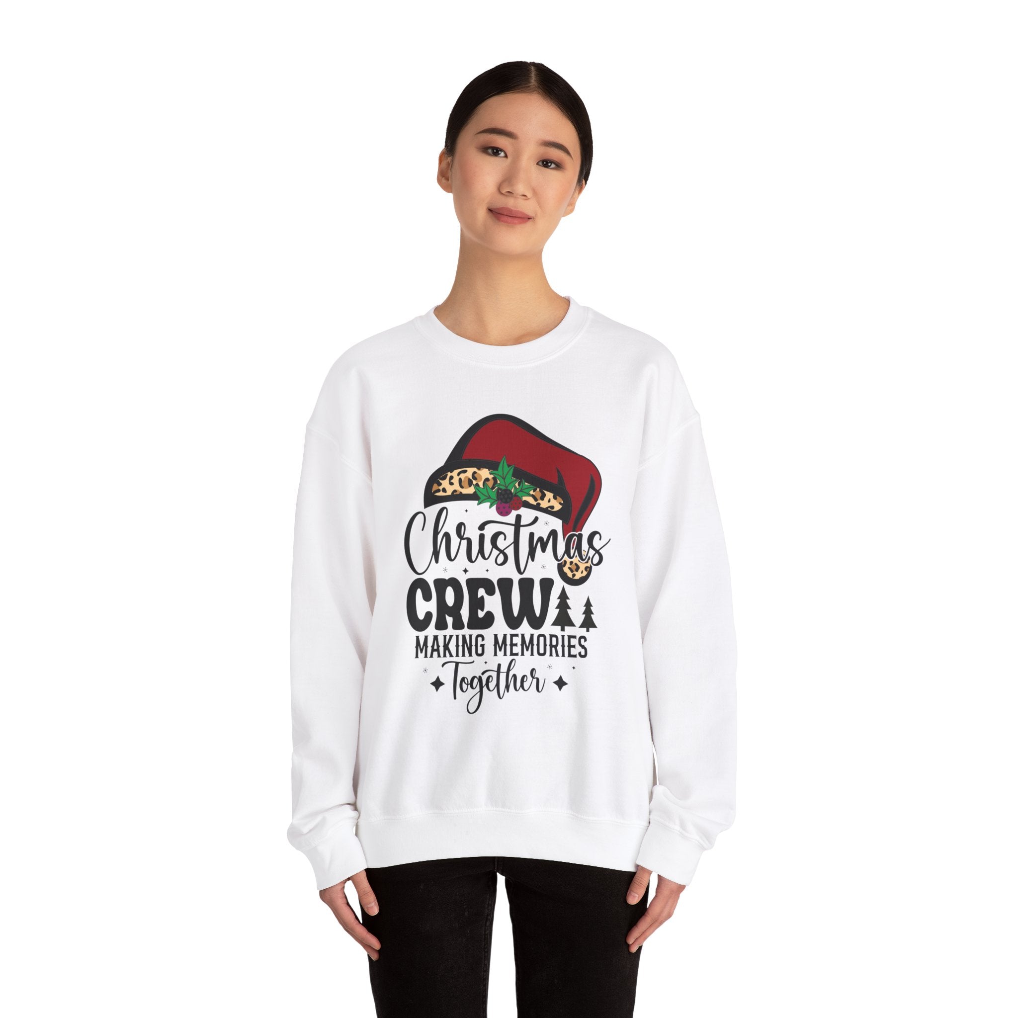 Leopard Santa Hat Christmas Sweatshirt