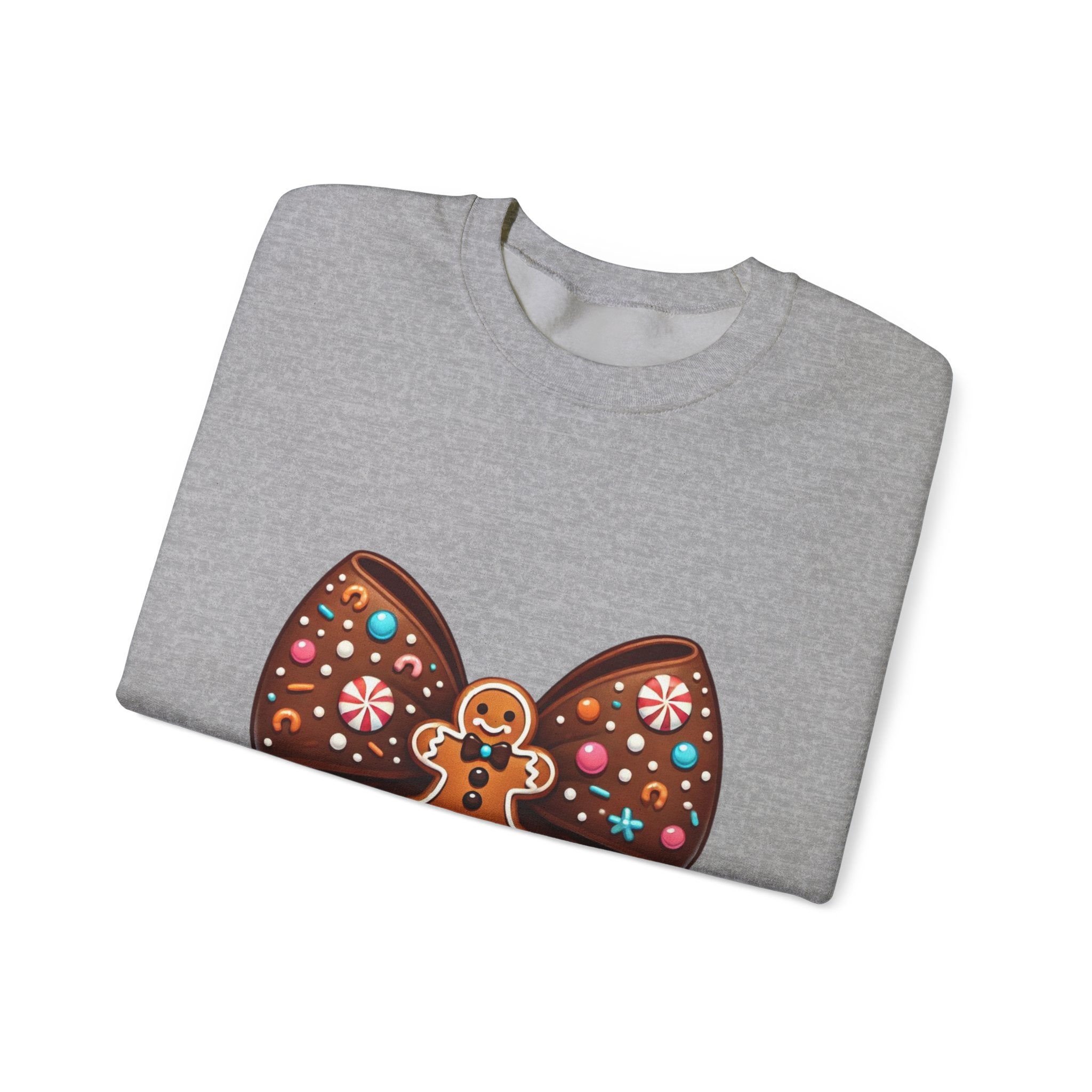 Gingerbread Bow Christmas Sweatshirt