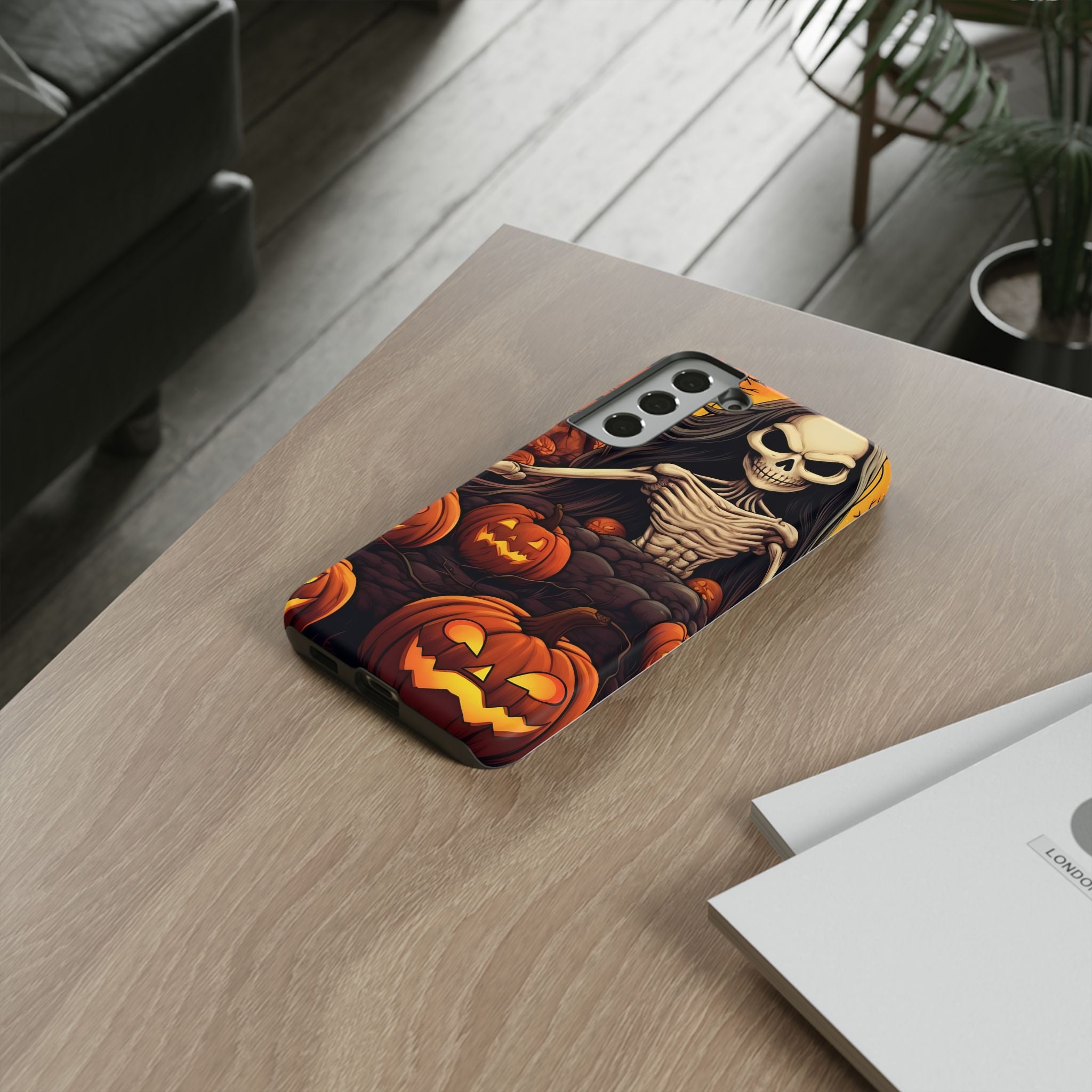 Spooky Skeleton Halloween Samsung Case