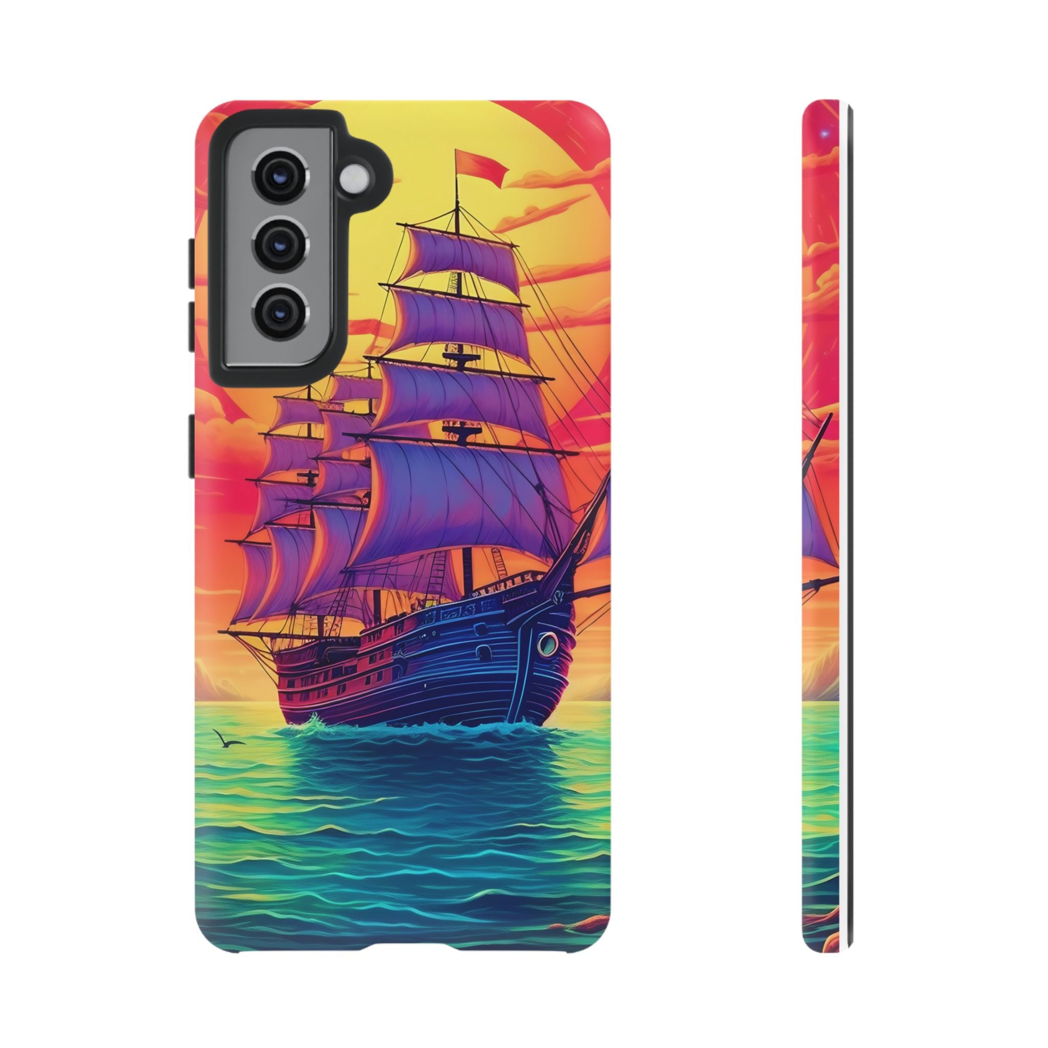 Sunset Galleon Samsung Phone Case