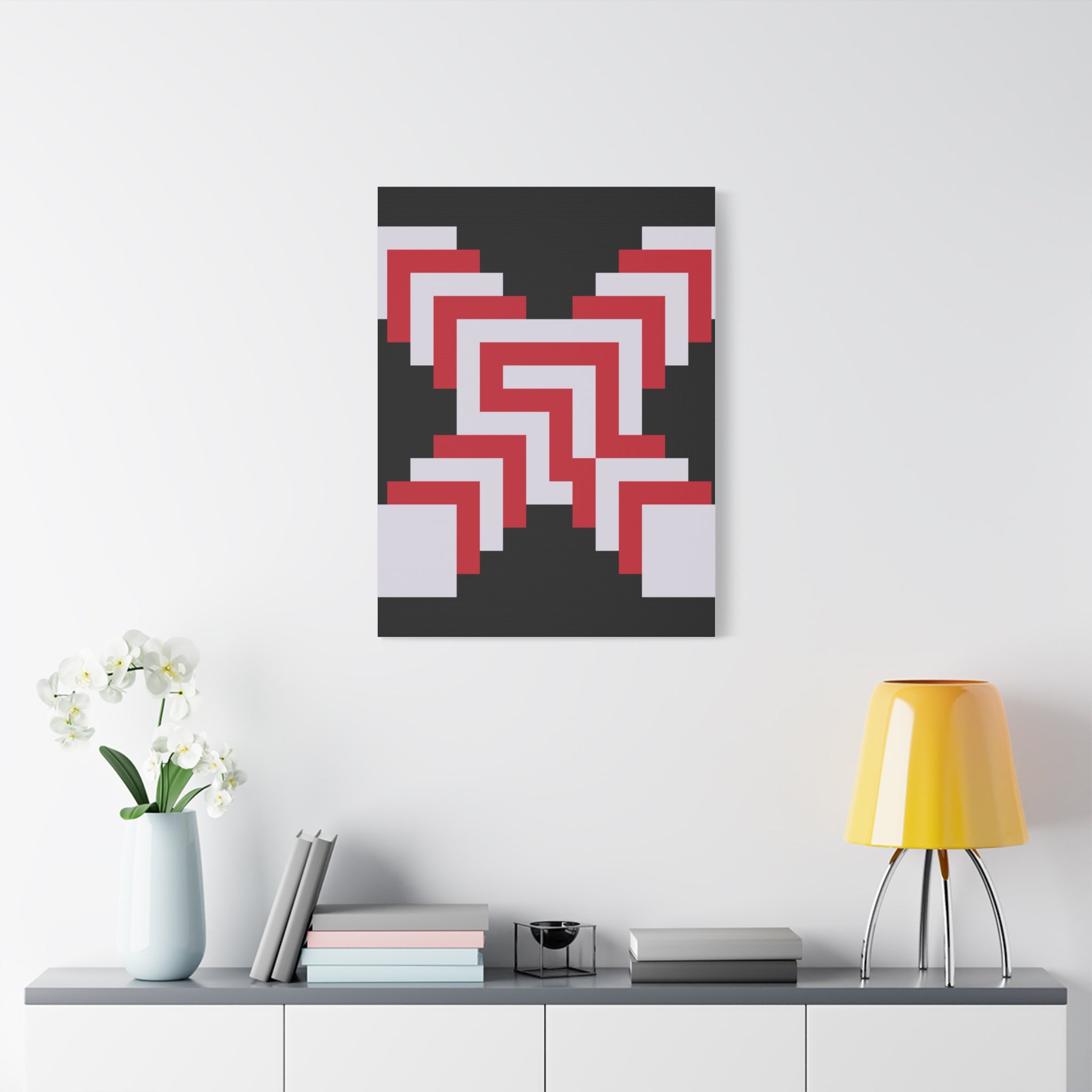 Geometric X Abstract Art Canvas Print