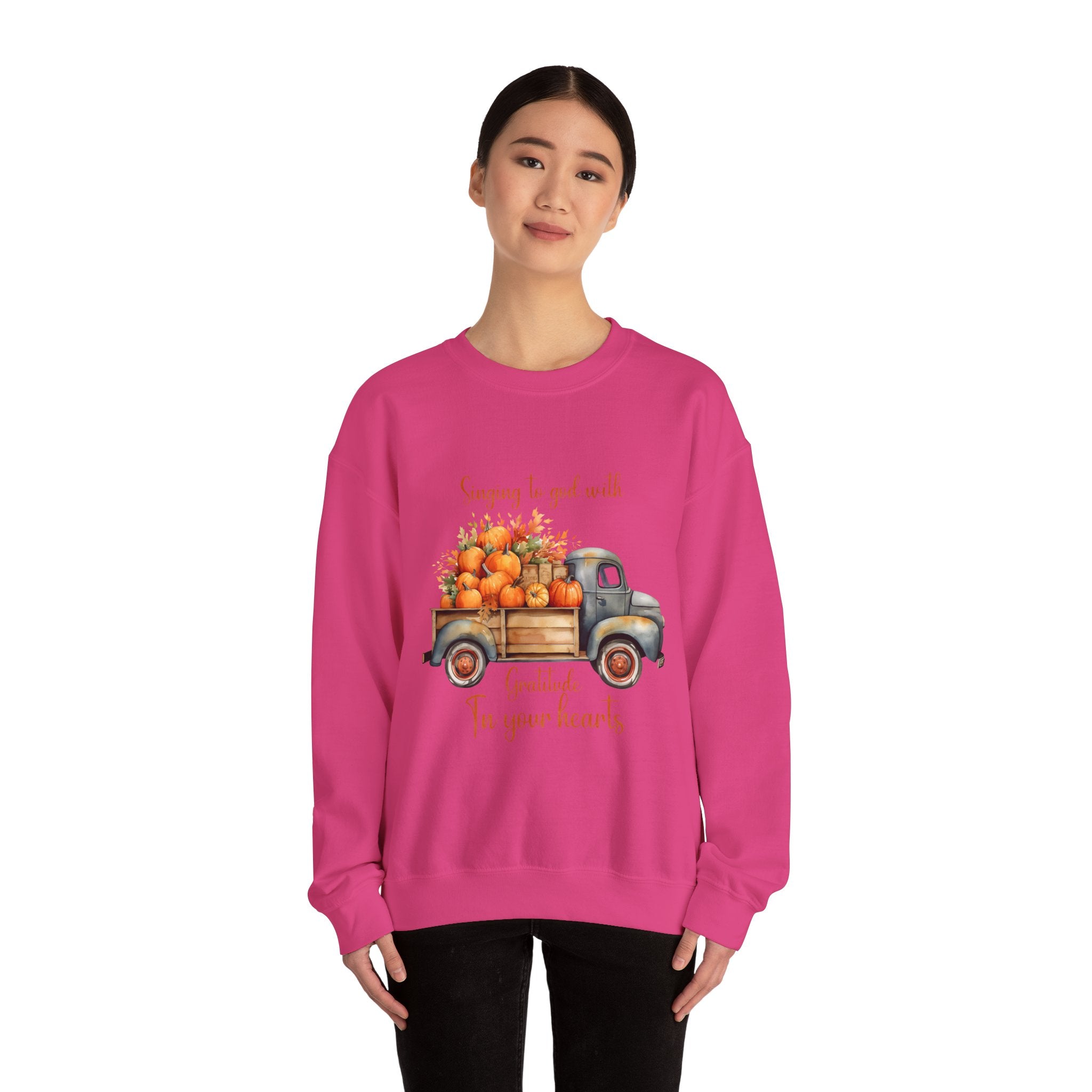 Harvest Truck Thanksgiving Sweatshirt