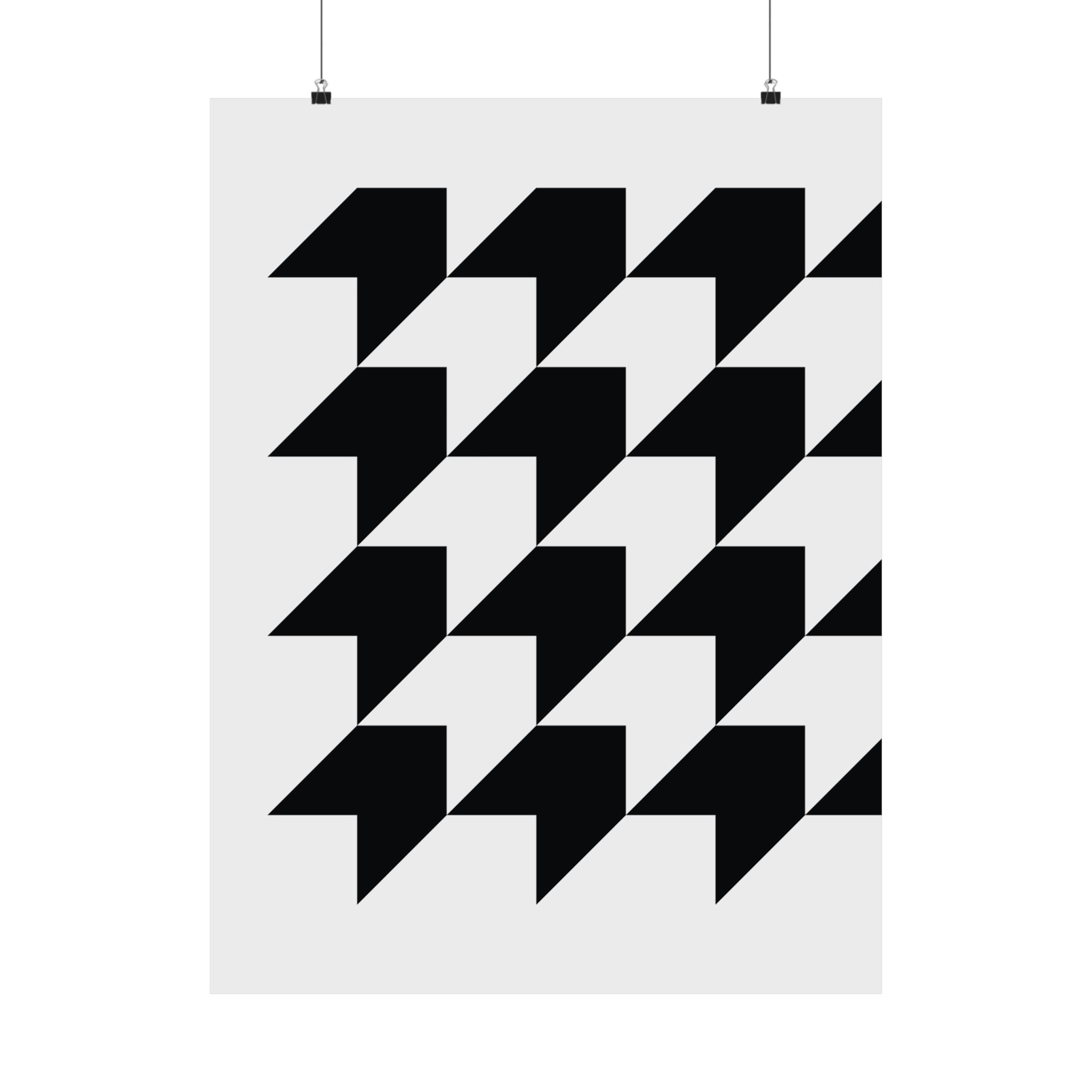 Geometric Arrow Tessellation Poster