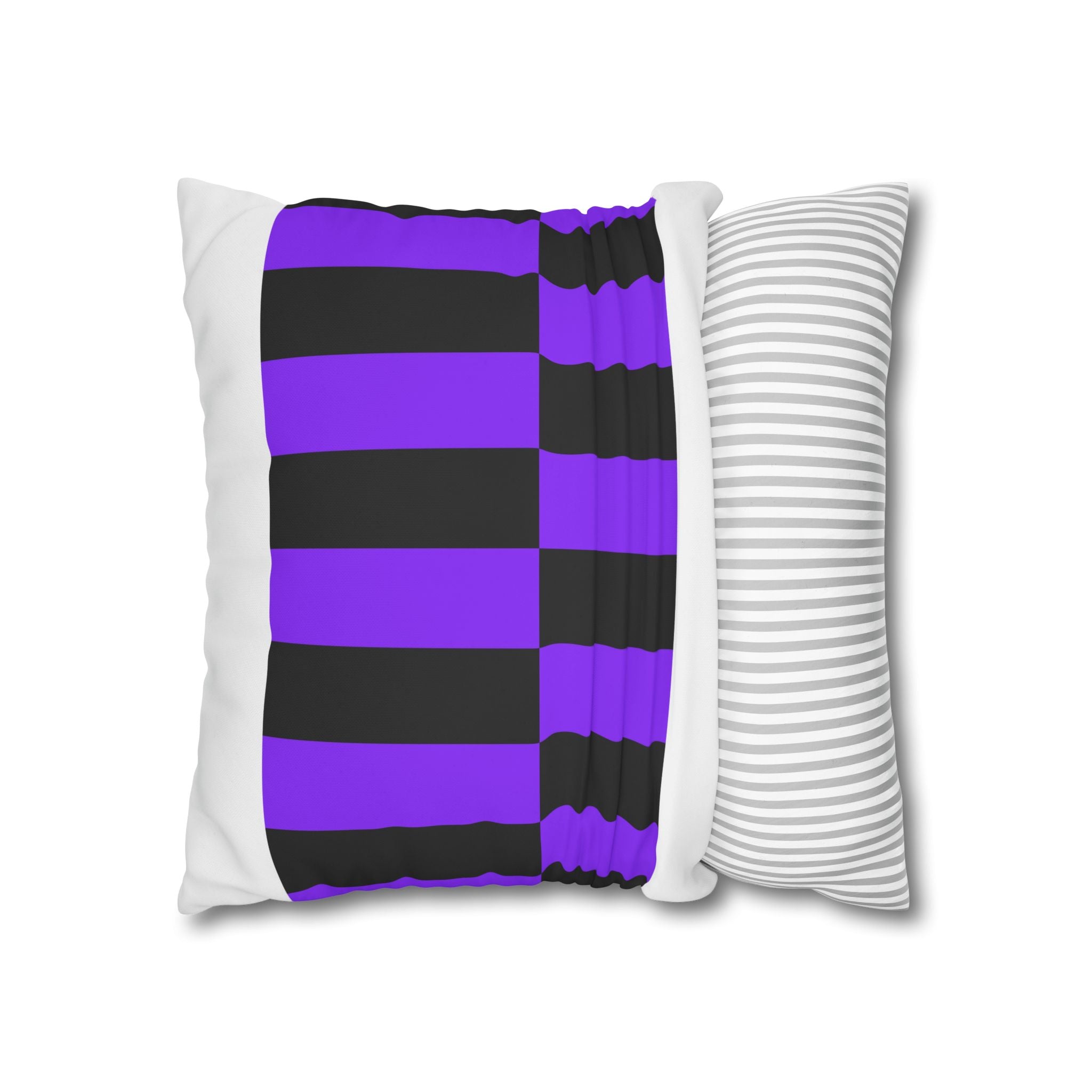 Checkered Pillowcase - Violet & Grey