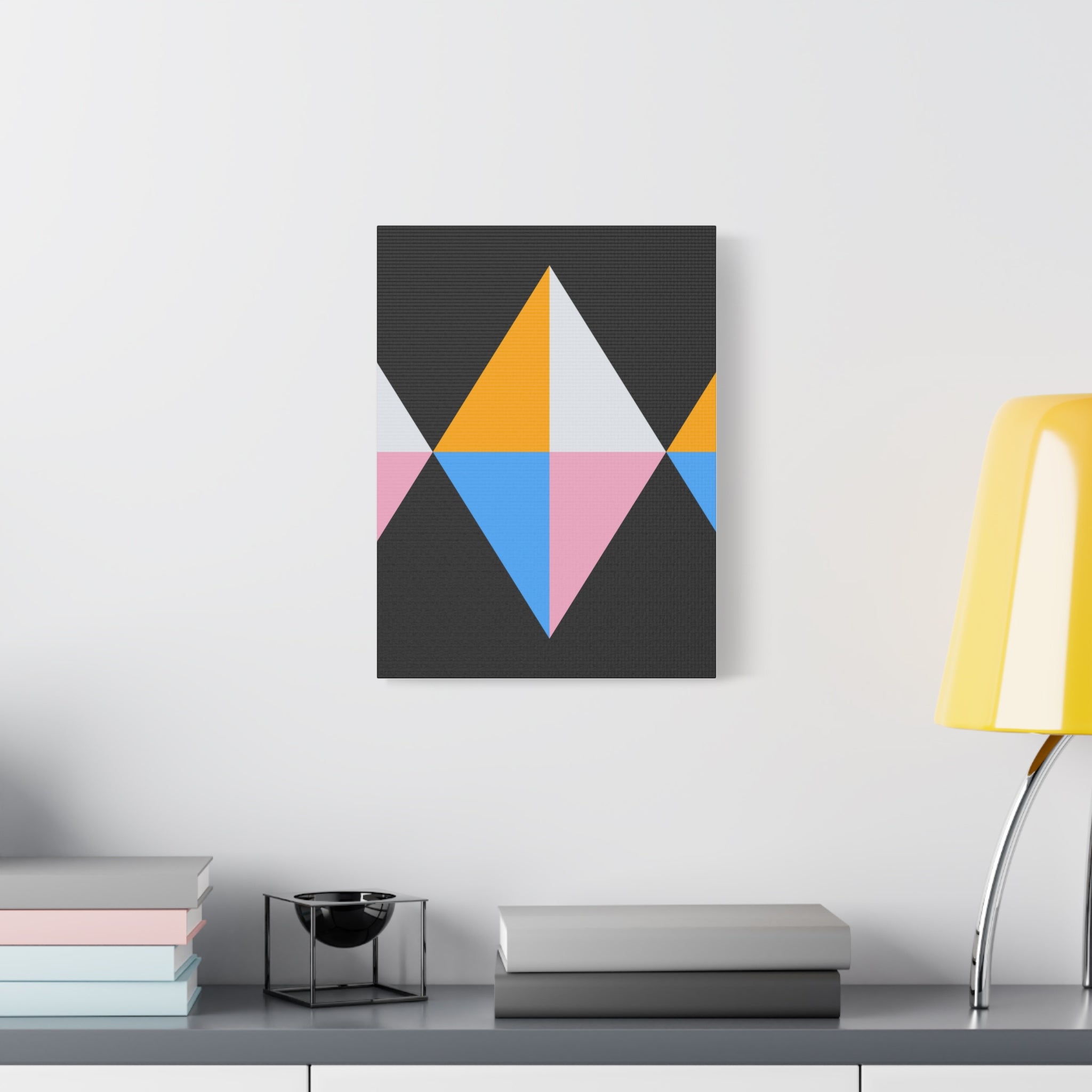 Geometric Triangle Canvas Wall Art