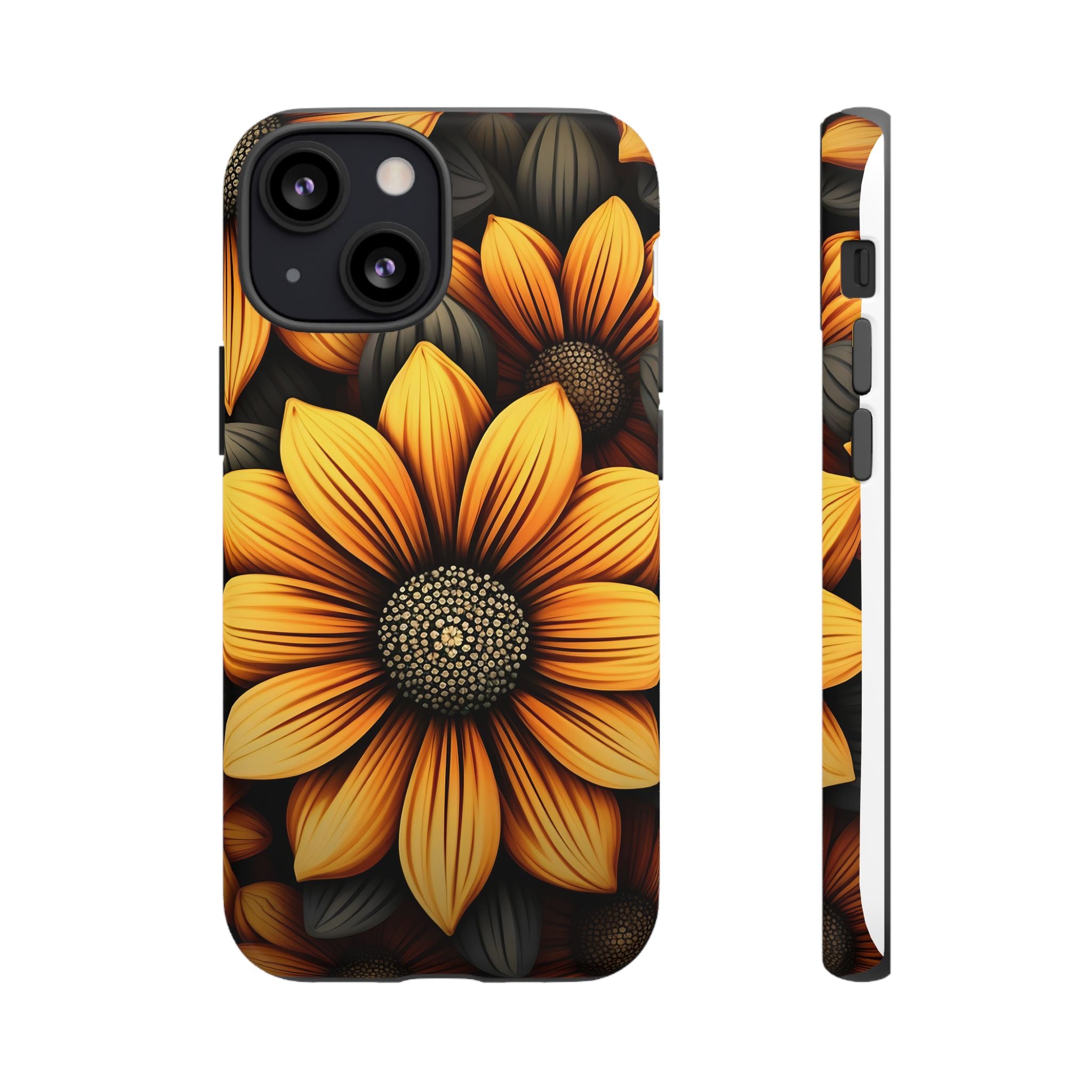 Sunburst Hexagon iPhone Case - Rugged Texture