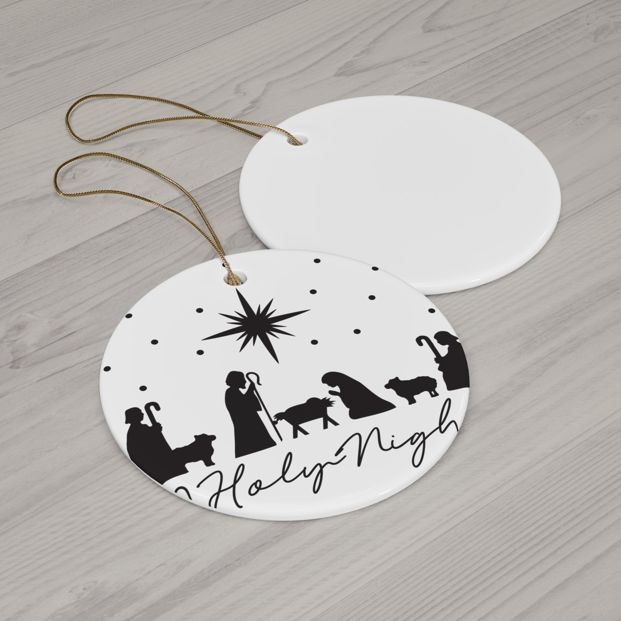 O Holy Night Silhouette Nativity Ornament