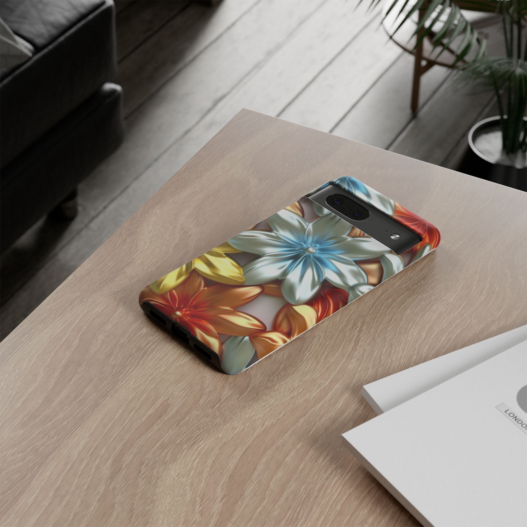 Metallic Flower Modern Art Design Google Pixel Case (All Models)